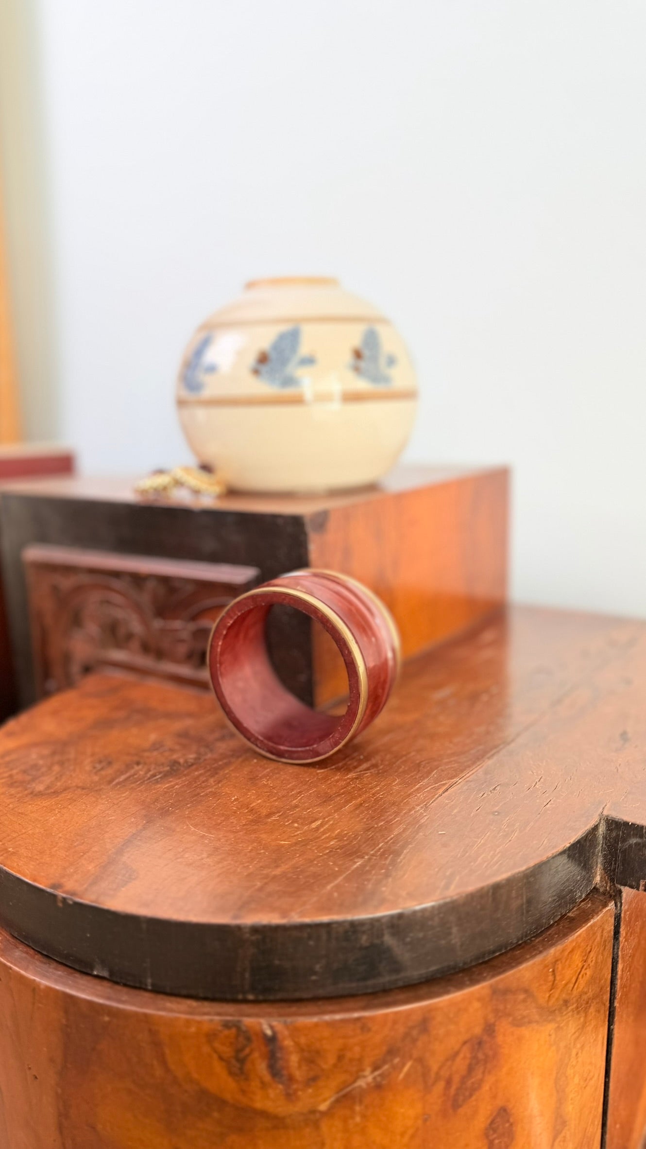 Bracciale Bangle in metallo ottone e bachelite