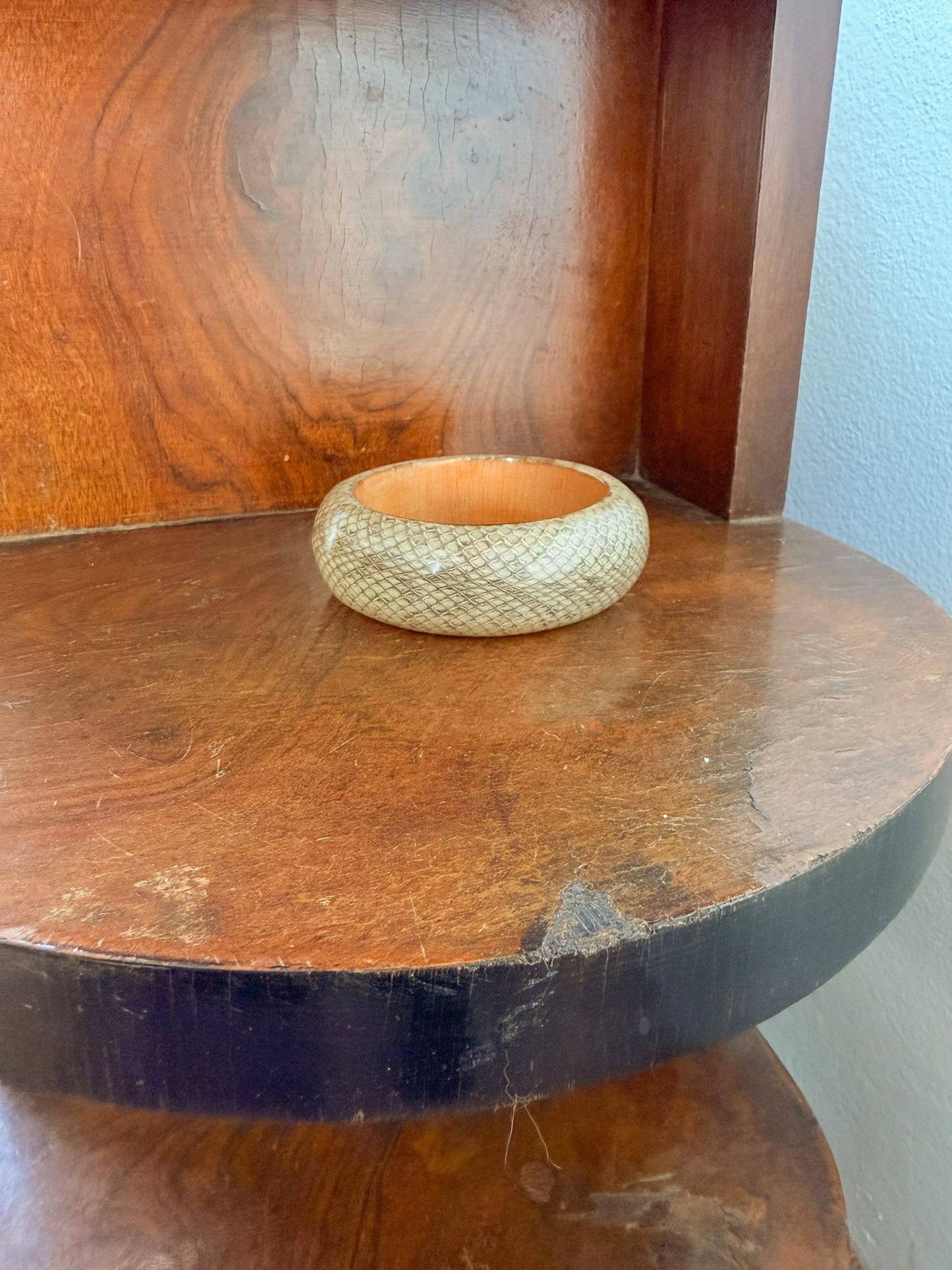 Bracciale Bangle in resina pelle pitone