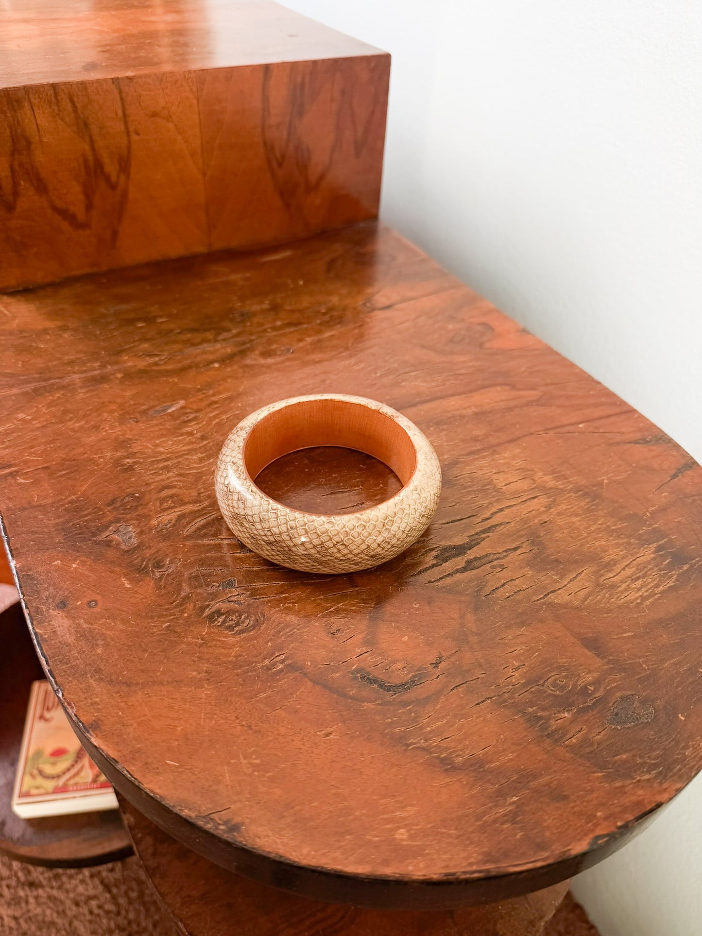 Bracciale Bangle in resina pelle pitone