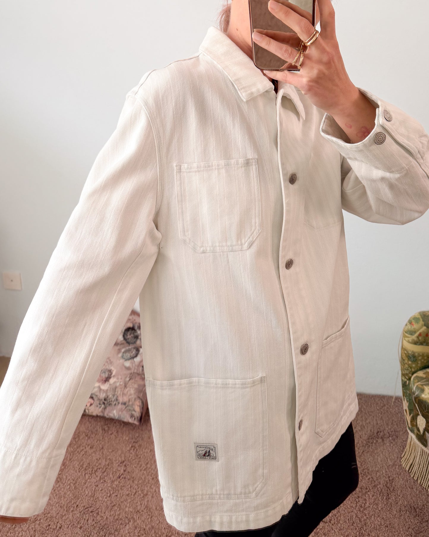 Giacca Ralph Lauren Bianca modello workwear