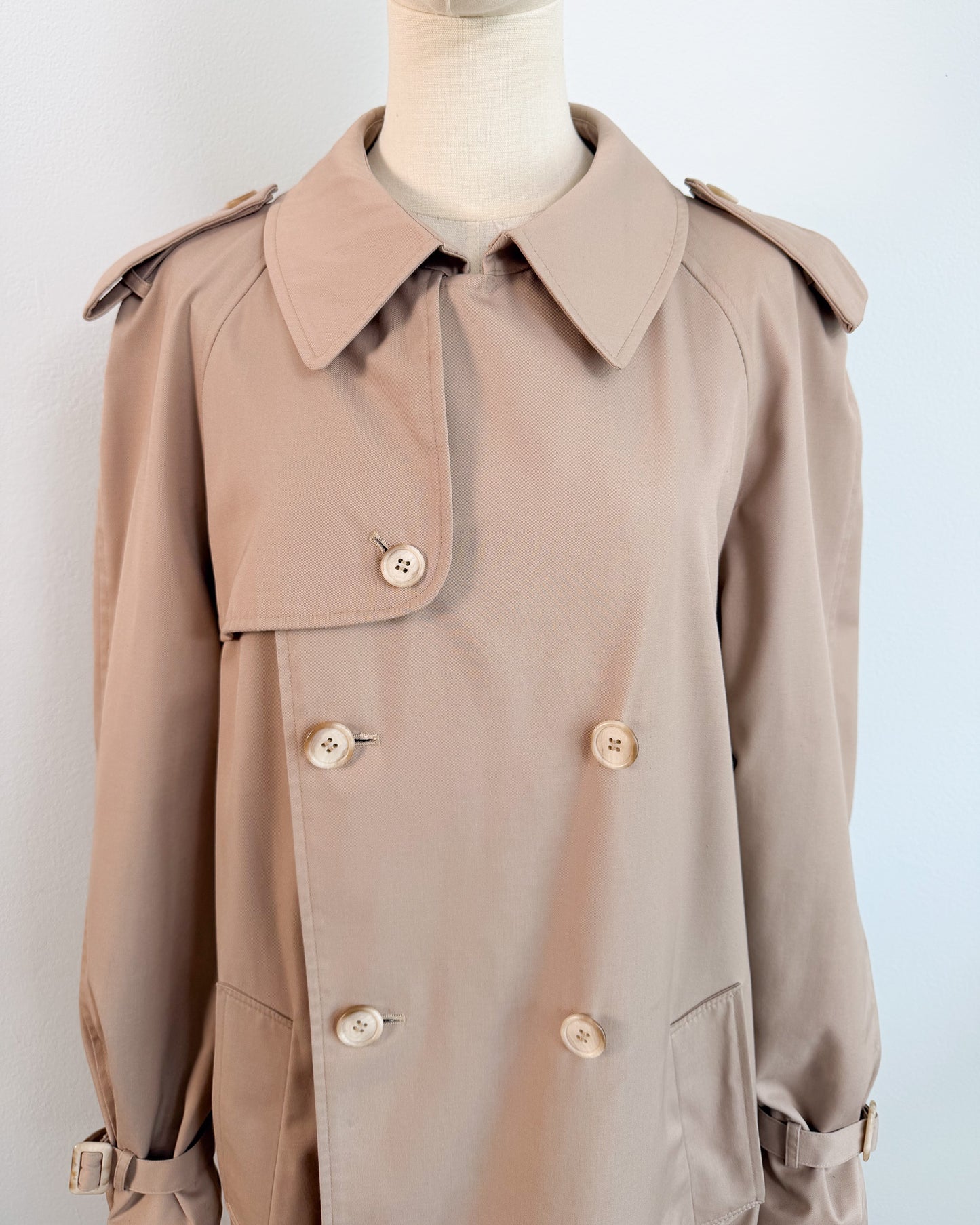 Trench doppiopetto Beige maschile