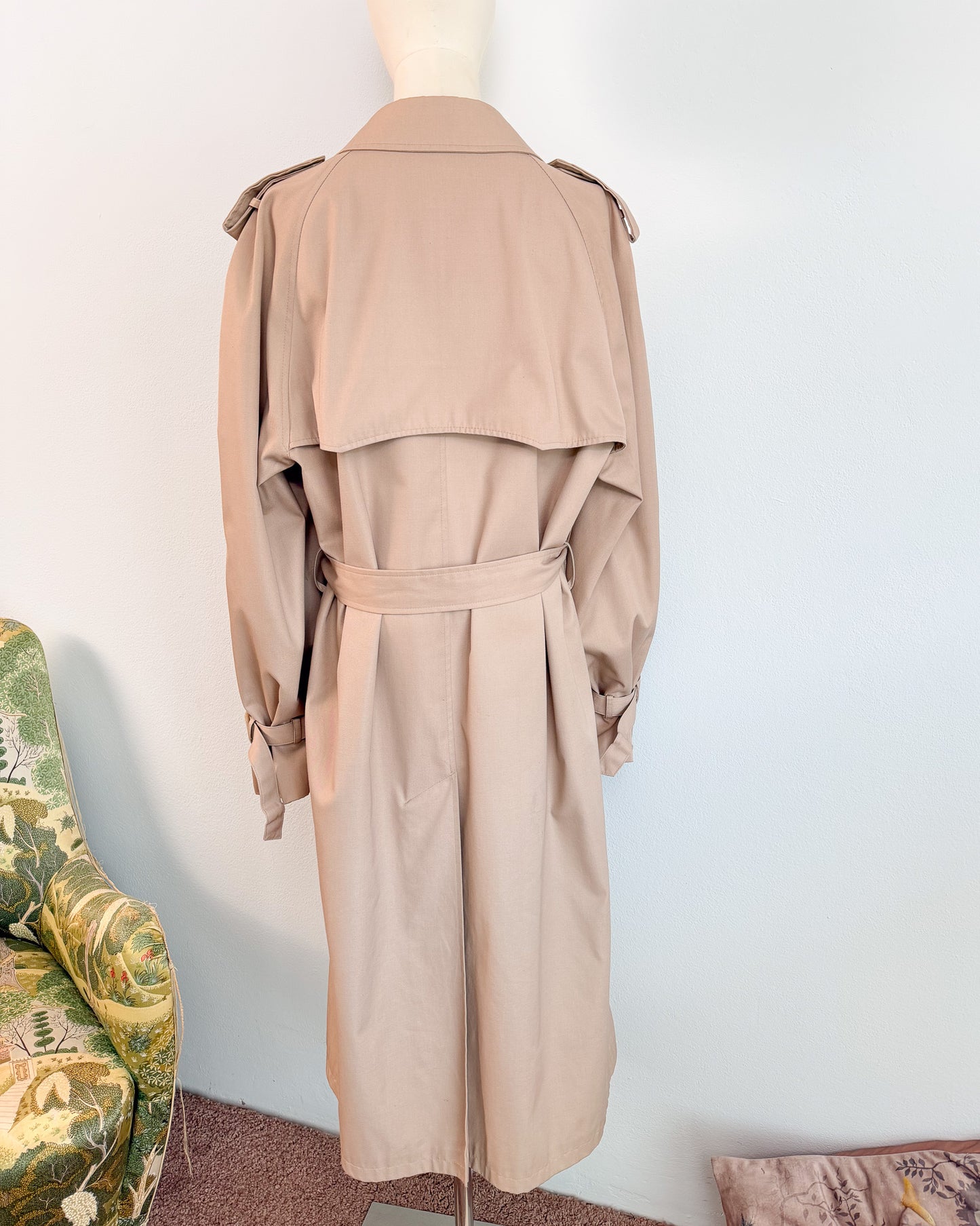 Trench doppiopetto Beige maschile