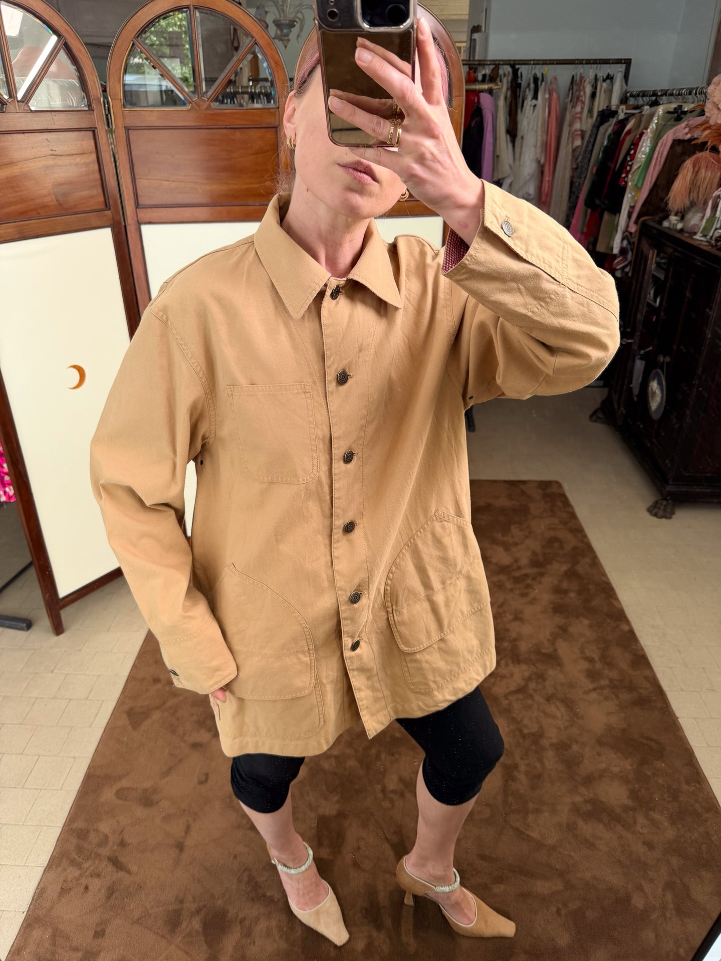 Giacca Ralph Lauren sabbia modello workwear