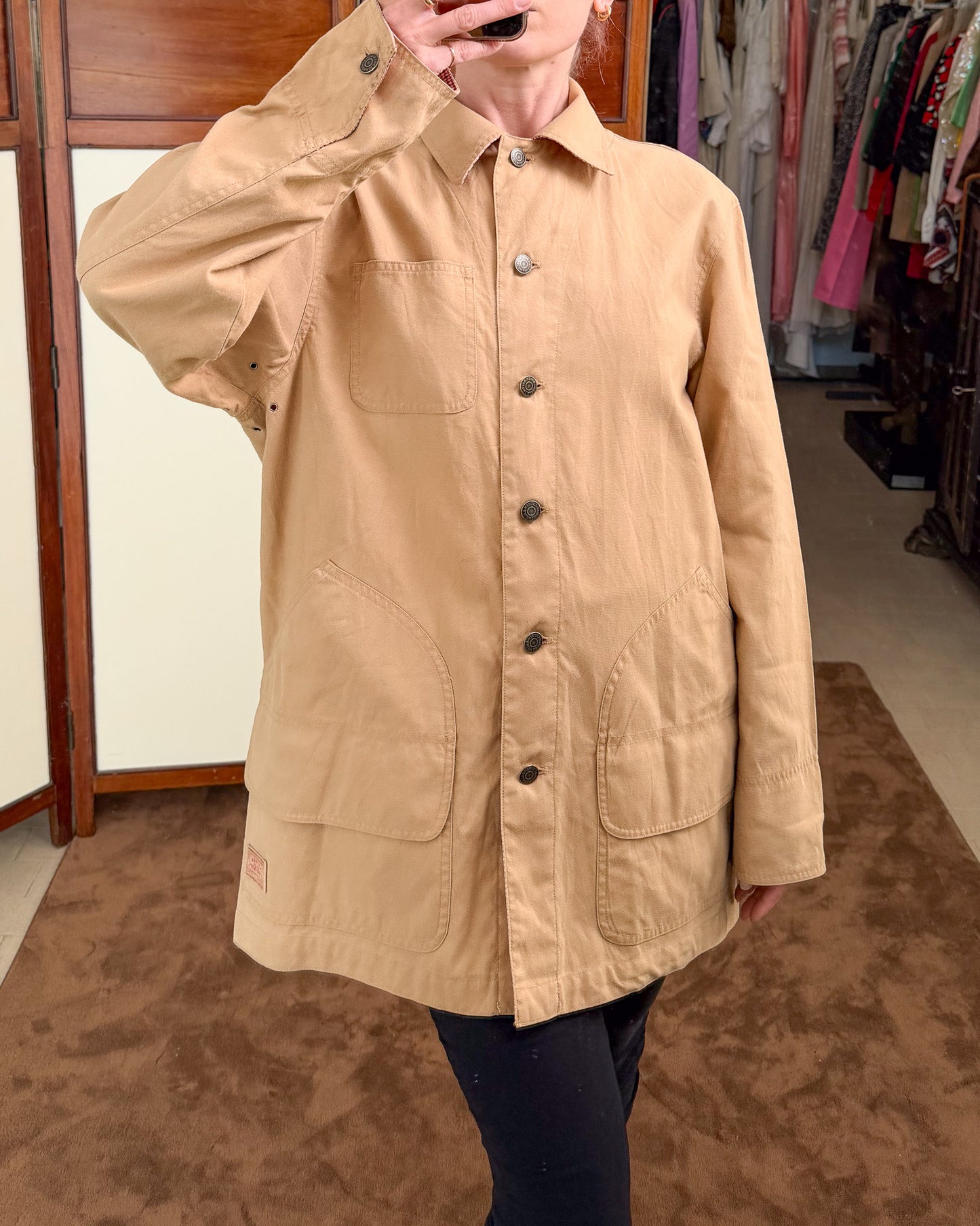 Giacca Ralph Lauren sabbia modello workwear