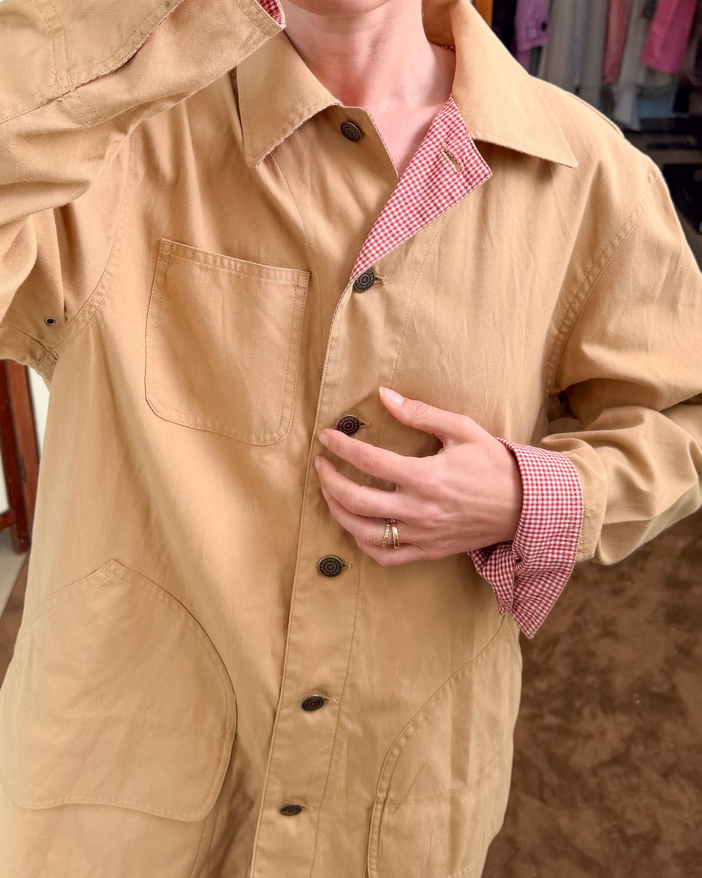 Giacca Ralph Lauren sabbia modello workwear