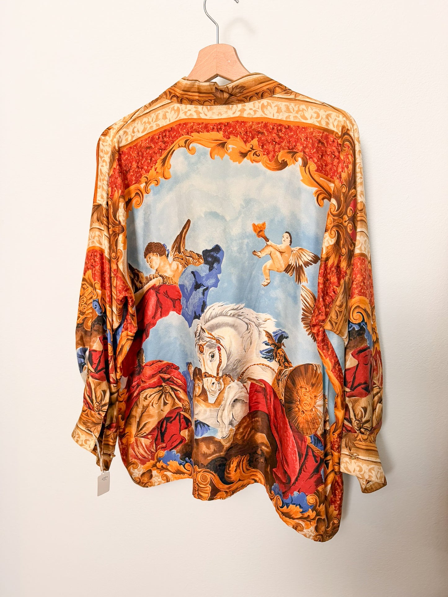 Camicia Genny in seta stampata