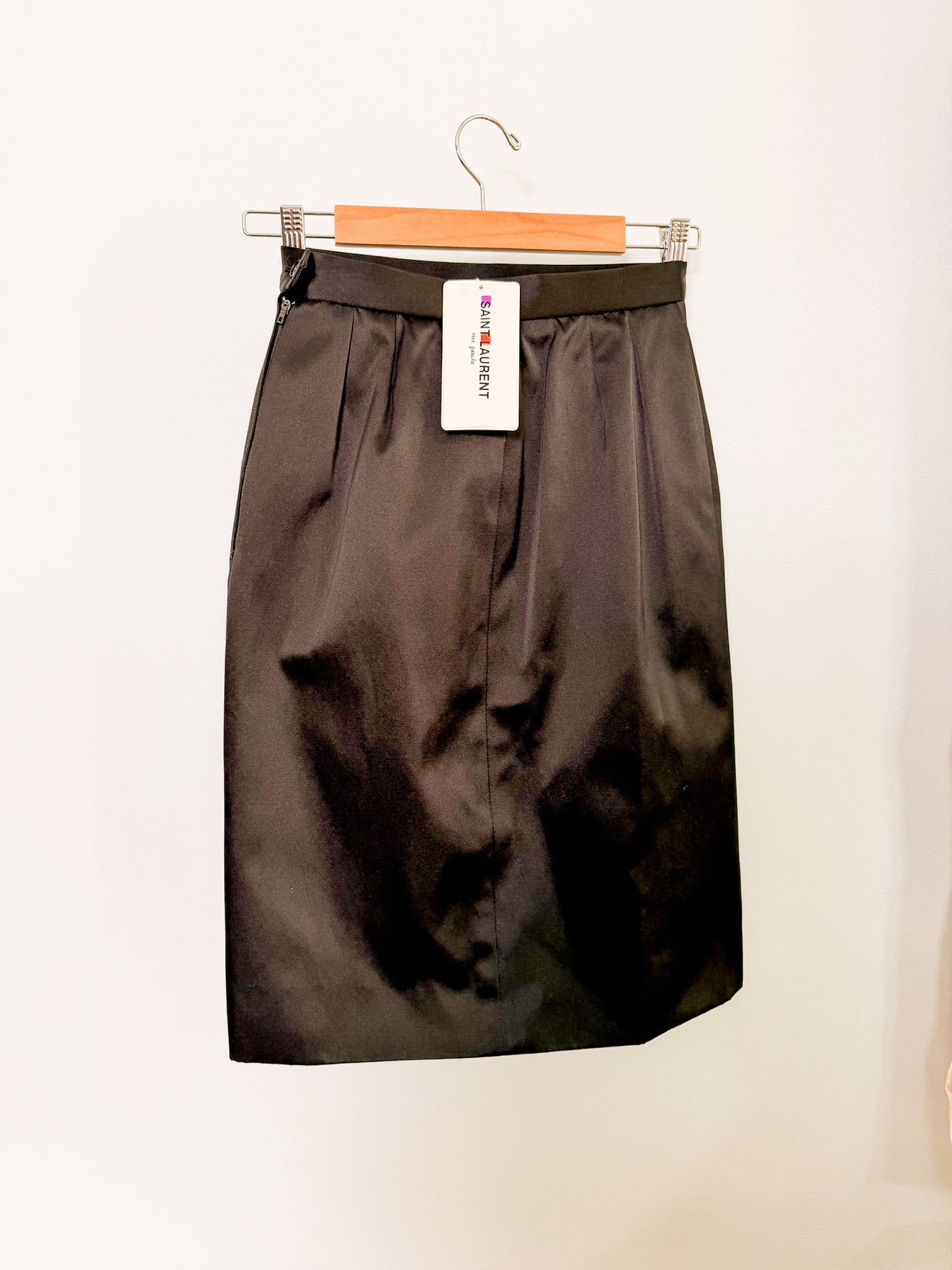 Gonna "Yves Saint Laurent Rive Gauche" tubino in raso