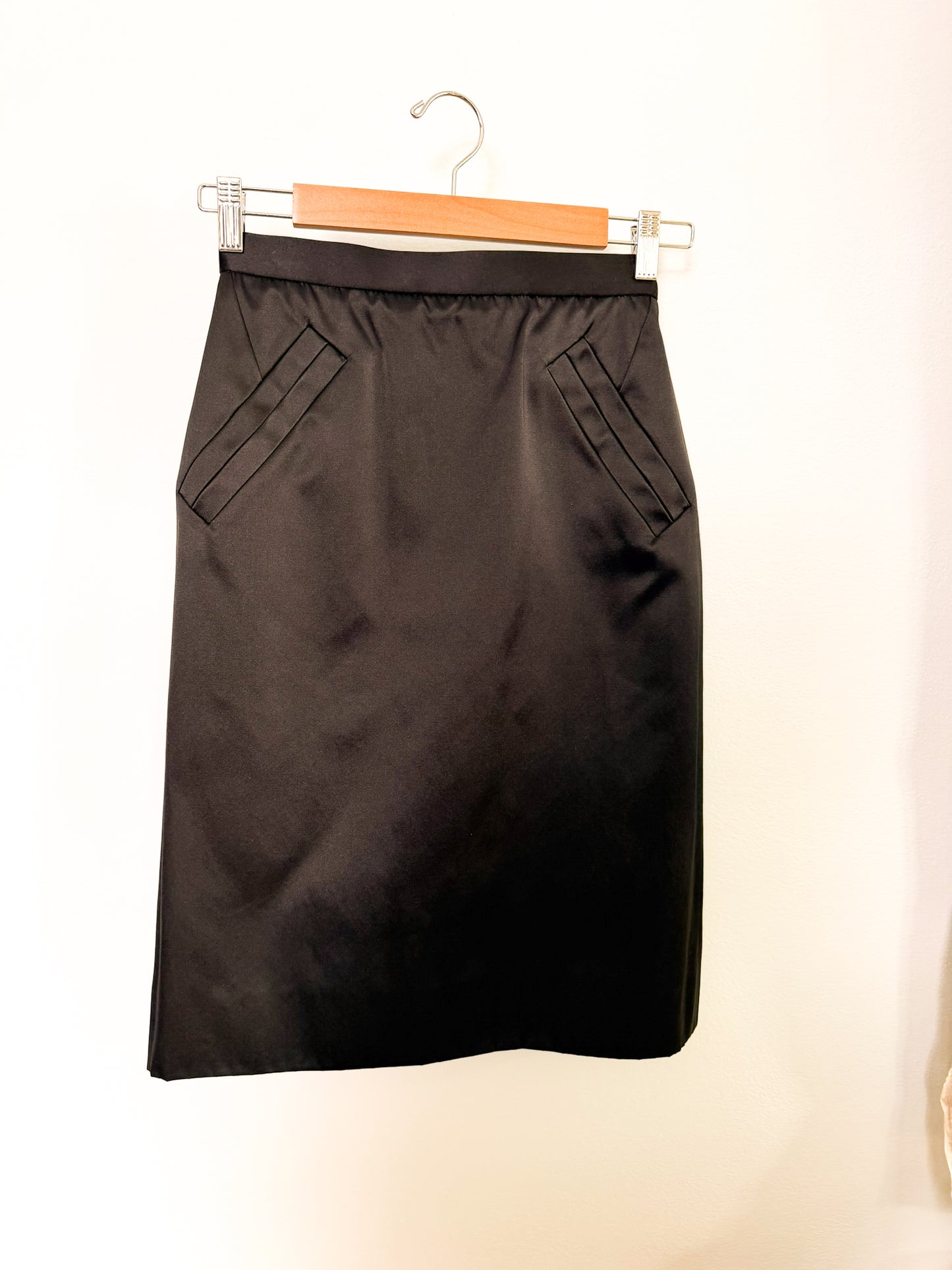 Gonna "Yves Saint Laurent Rive Gauche" tubino in raso