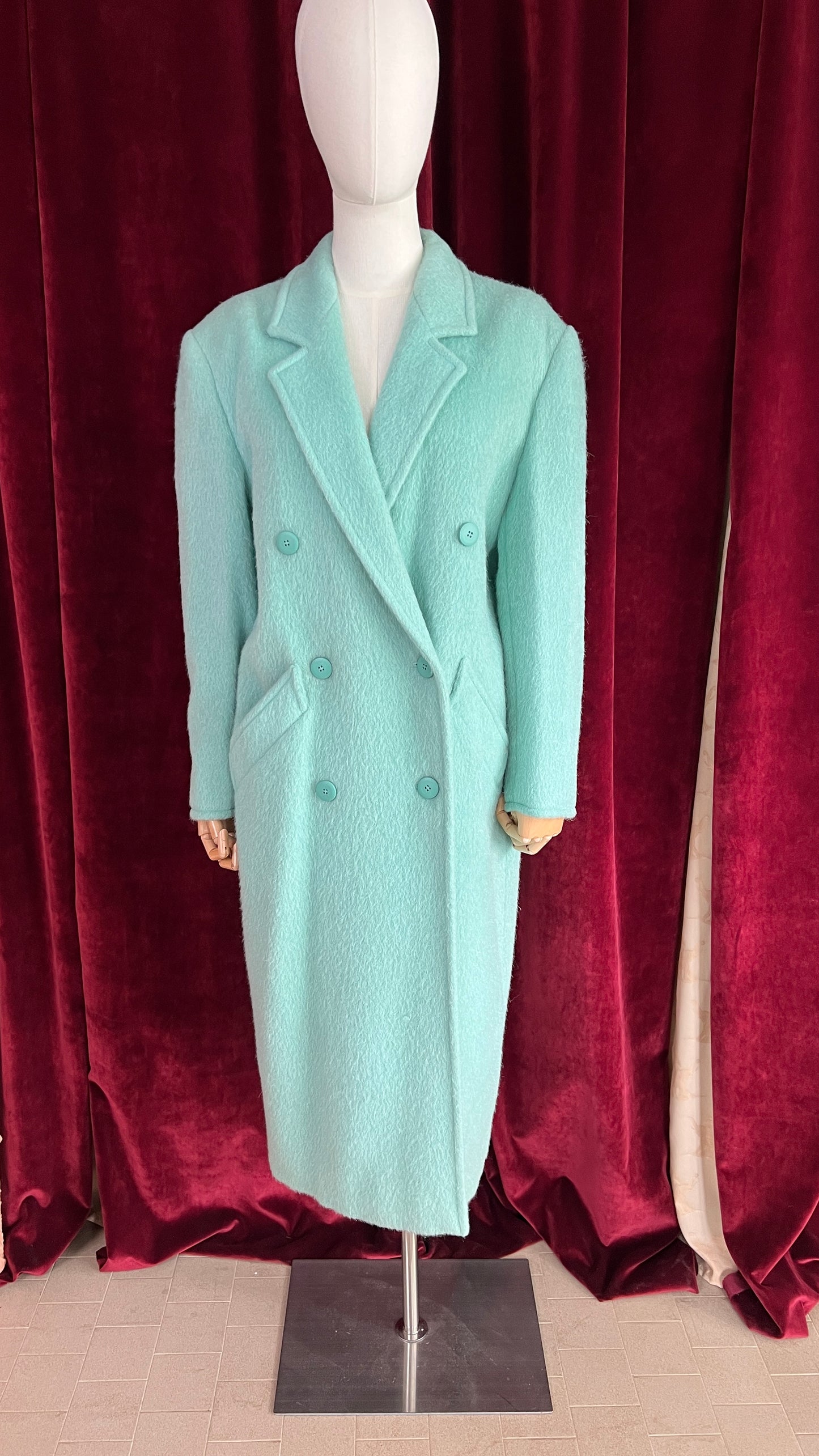 Cappotto Sportmax in pura lana Mohair lungo