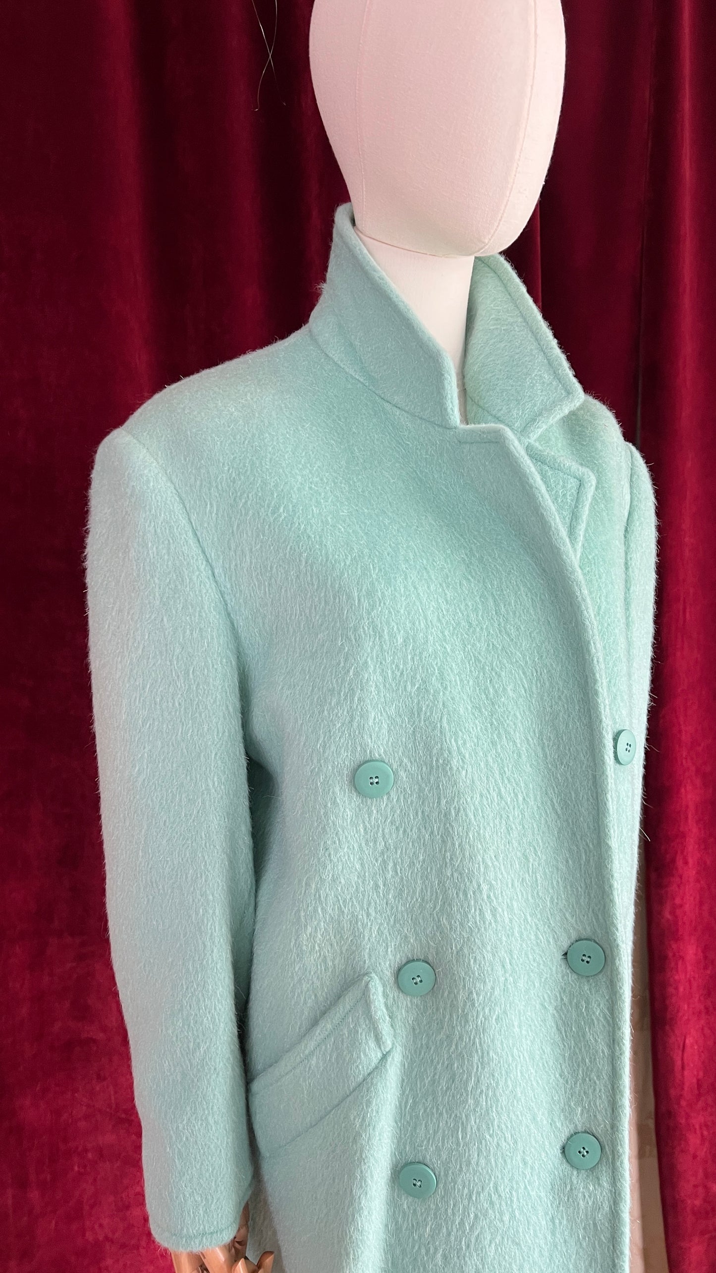 Cappotto Sportmax in pura lana Mohair lungo
