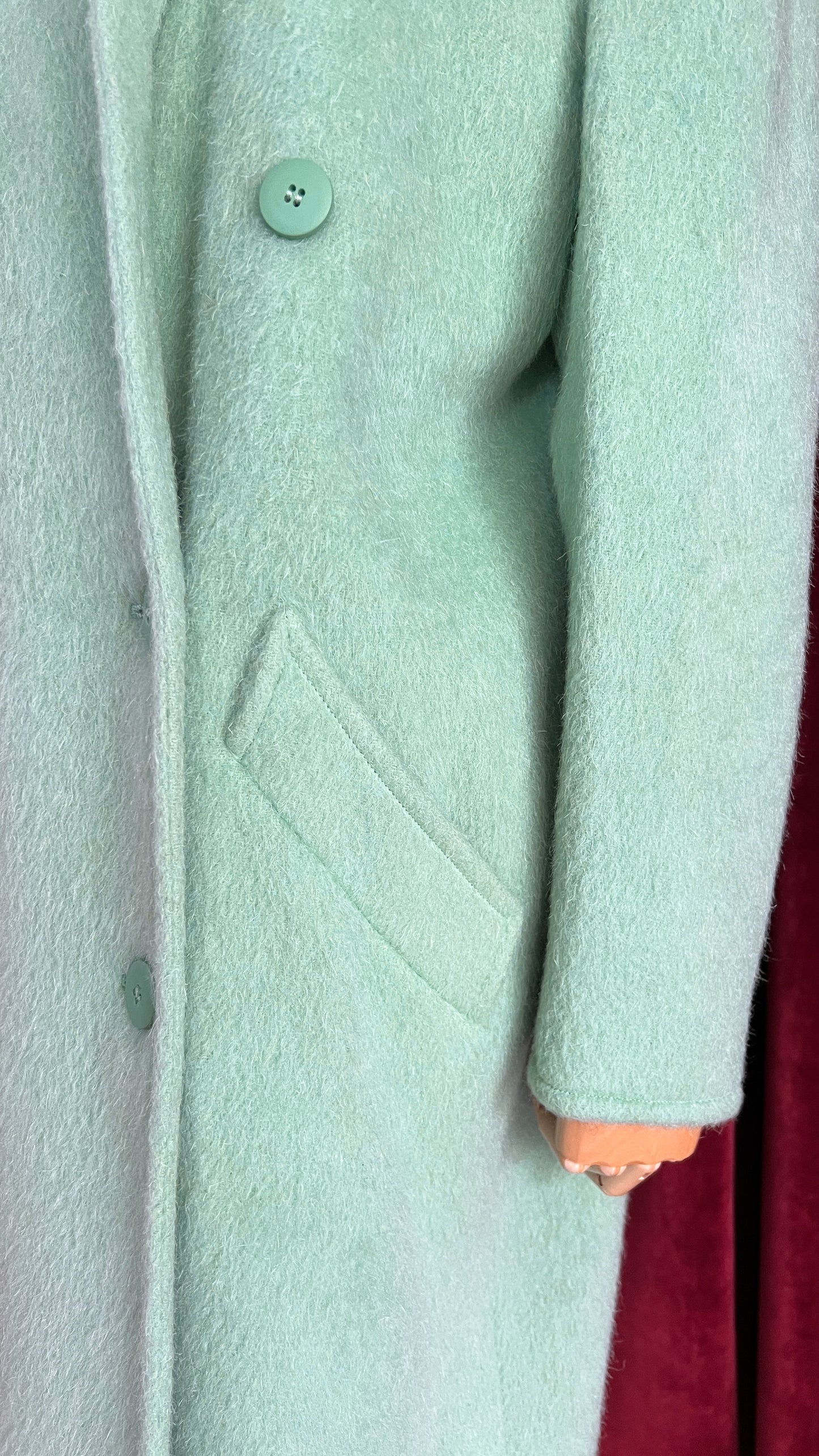 Cappotto Sportmax in pura lana Mohair lungo