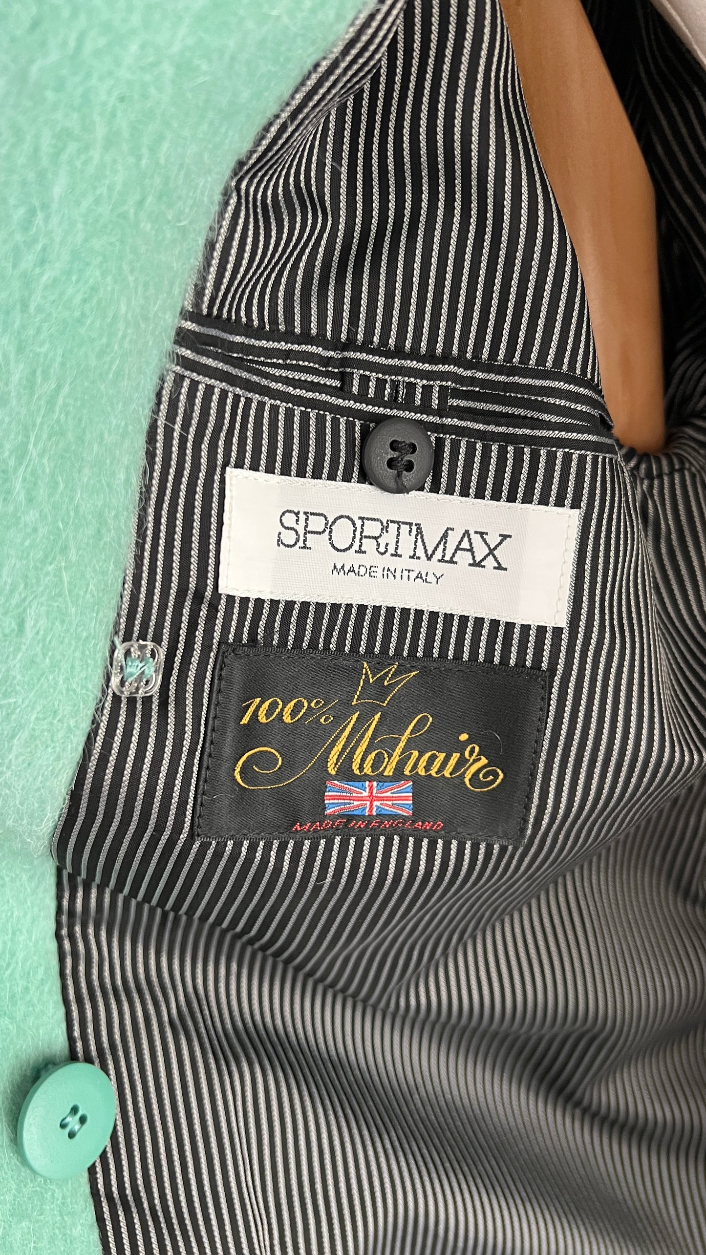 Cappotto Sportmax in pura lana Mohair lungo