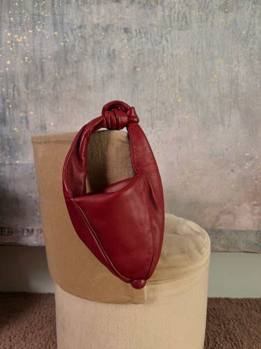 Borsa in nappa firmata Romeo Gigli fine anni 80