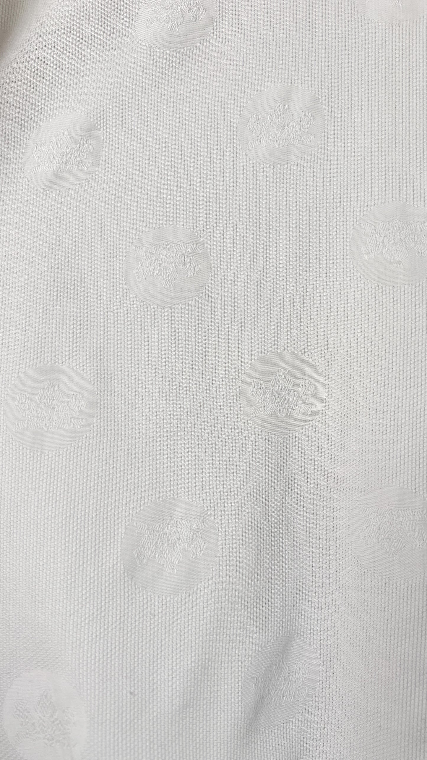 Camicia in cotone jacquard made in Italy bianca