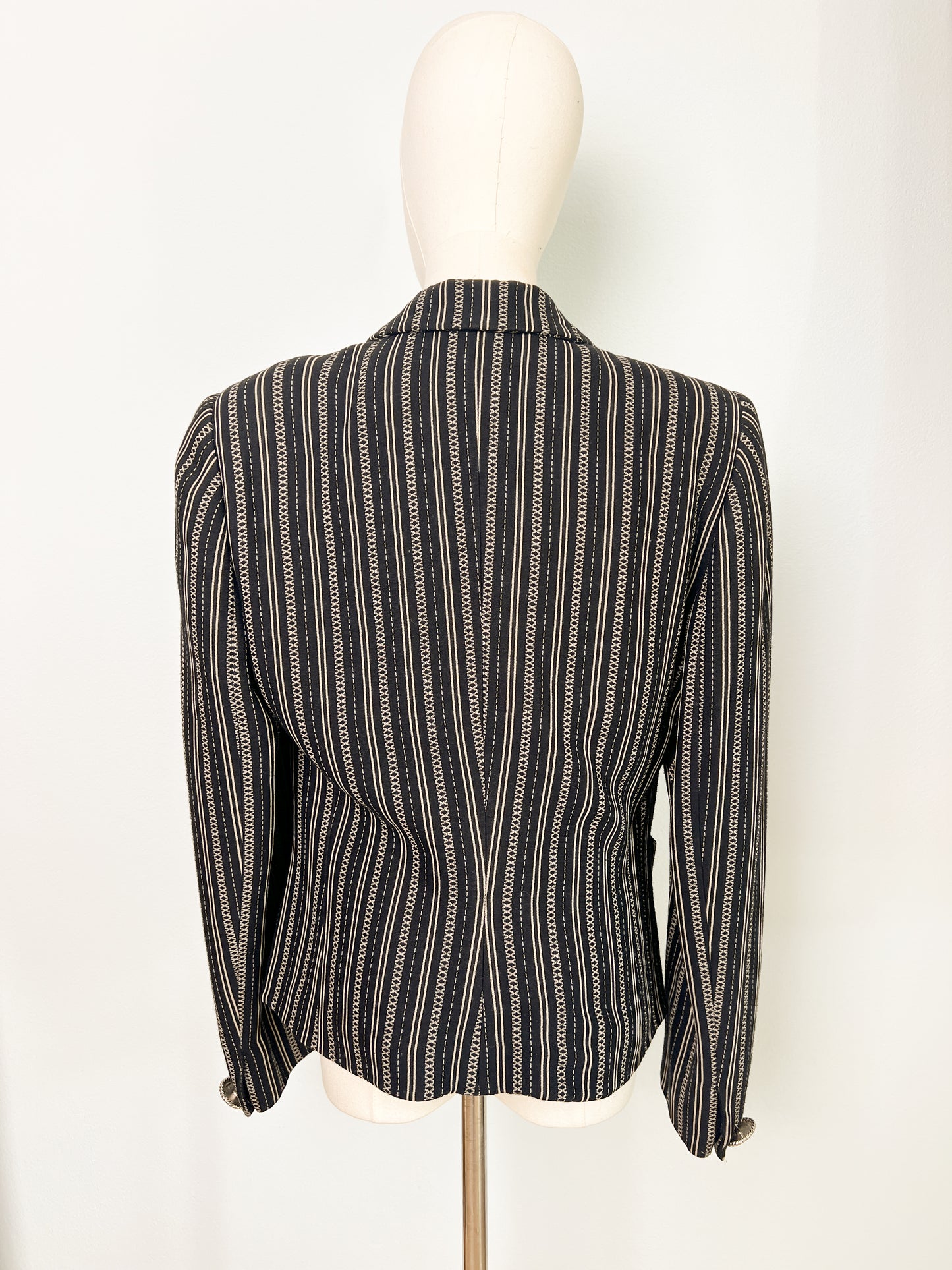 Giacca Versus Gianni Versace doppio petto con bottoni in metallo con leone