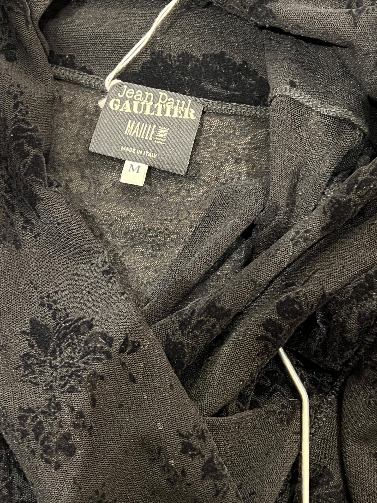 Completo Jean Paul Gaultier mesh pantalone e t-shirt