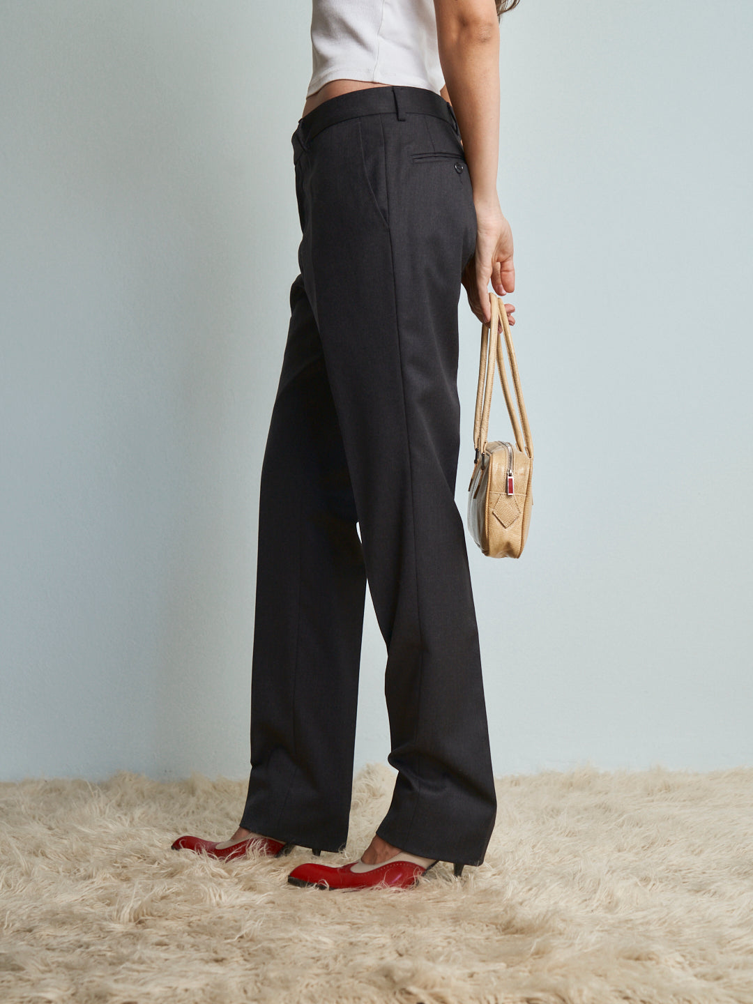Pantaloni maschili classici grigi