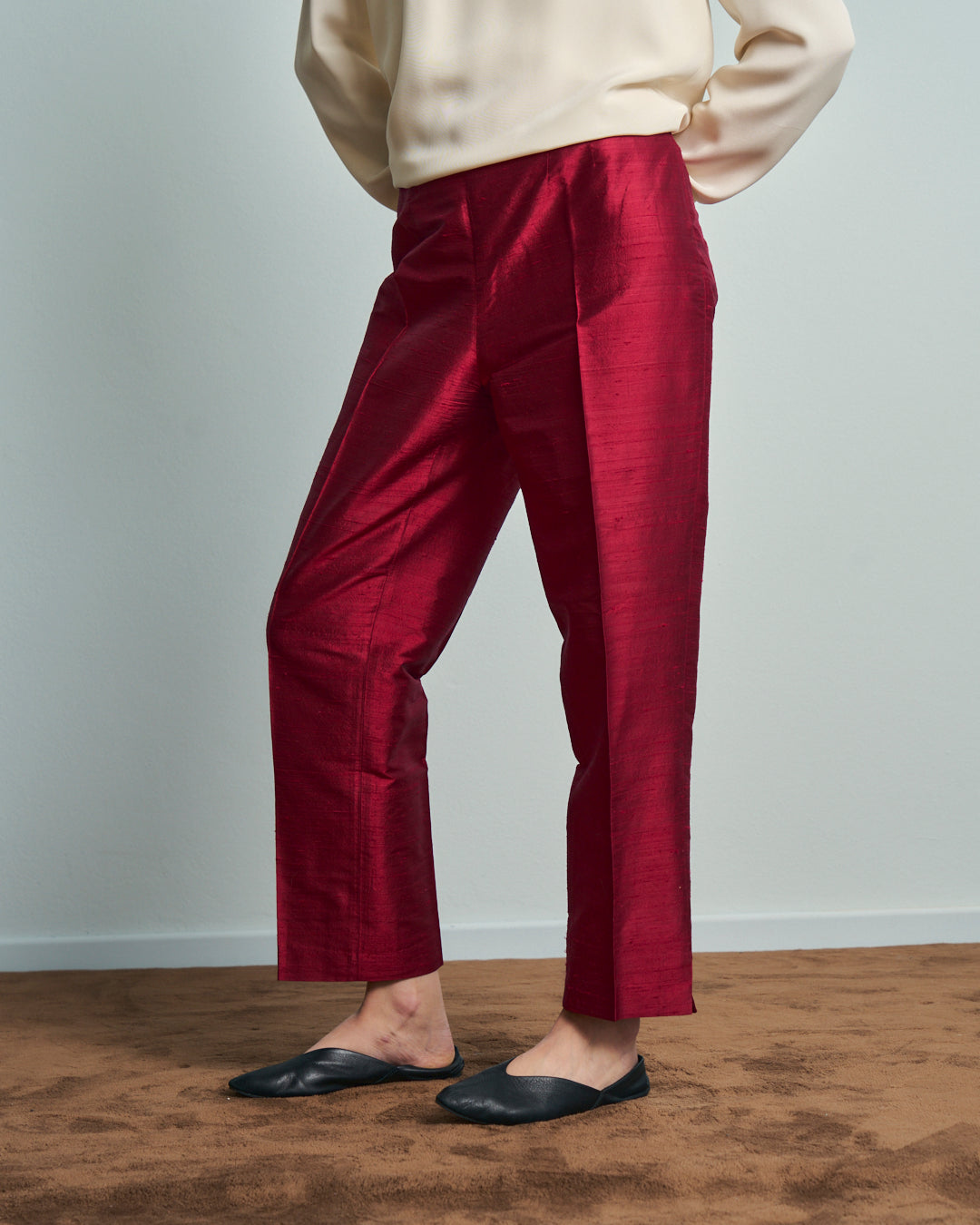 Pantalone GIGLI in pura seta