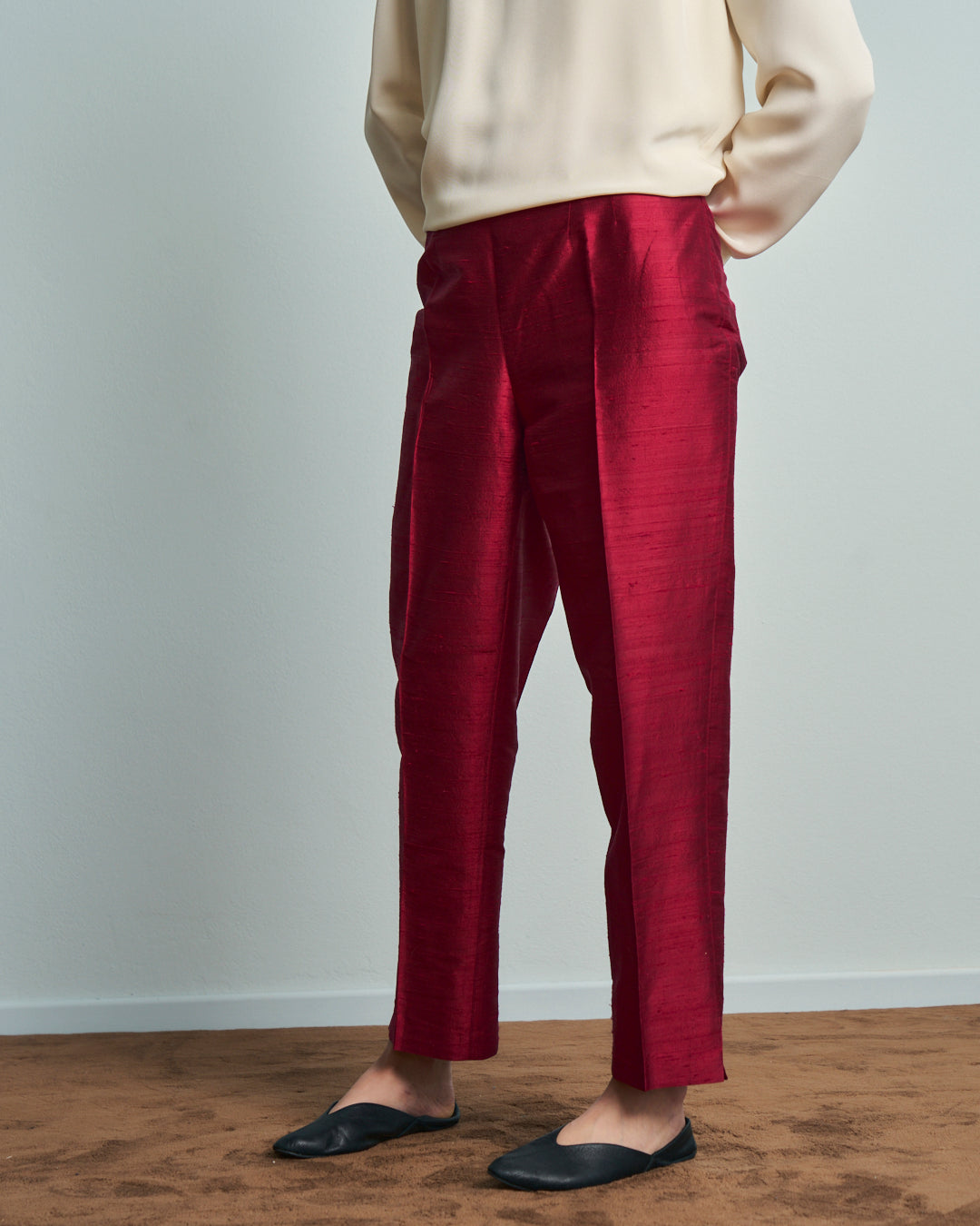 Pantalone GIGLI in pura seta