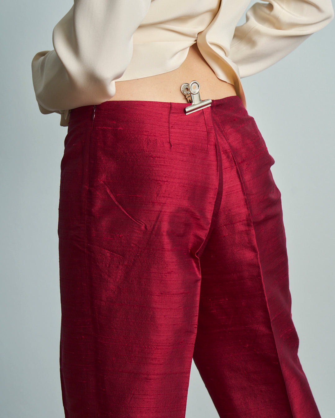 Pantalone GIGLI in pura seta