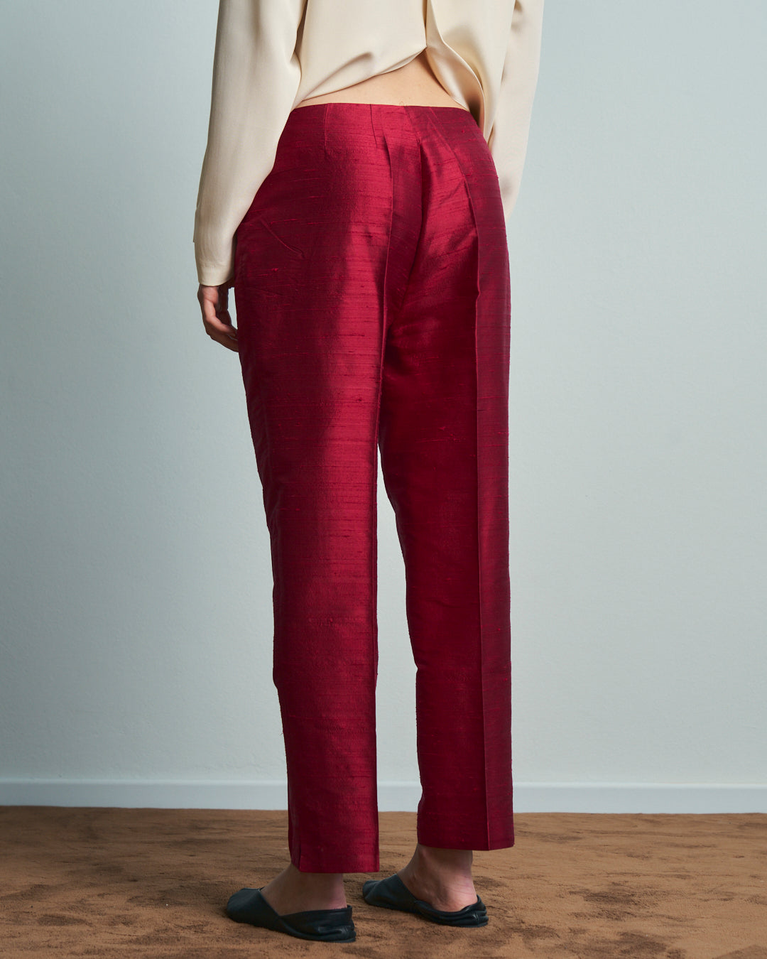 Pantalone GIGLI in pura seta