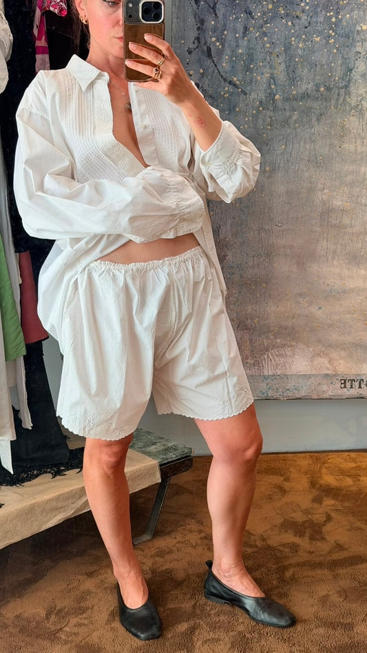 Pantaloni coulotte cotone