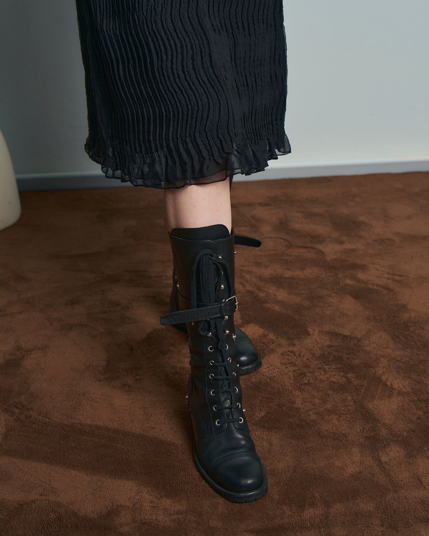 Abito in seta manipolata Alberta Ferretti vintage nuovo