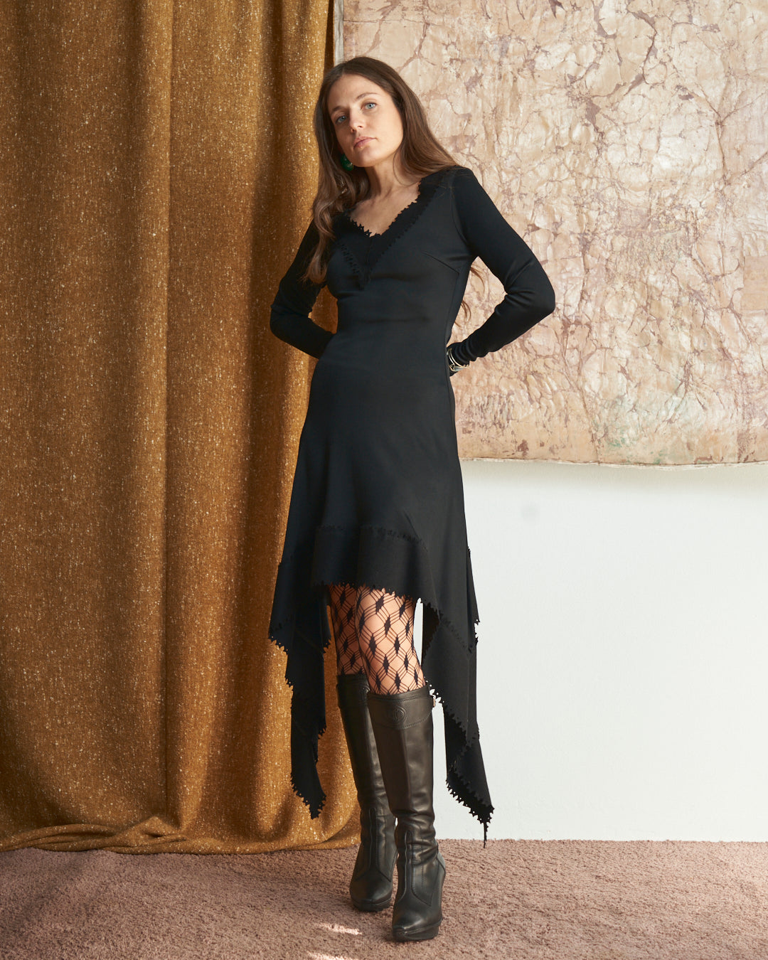 Abito Antonio Berardi in jersey e lana a punte