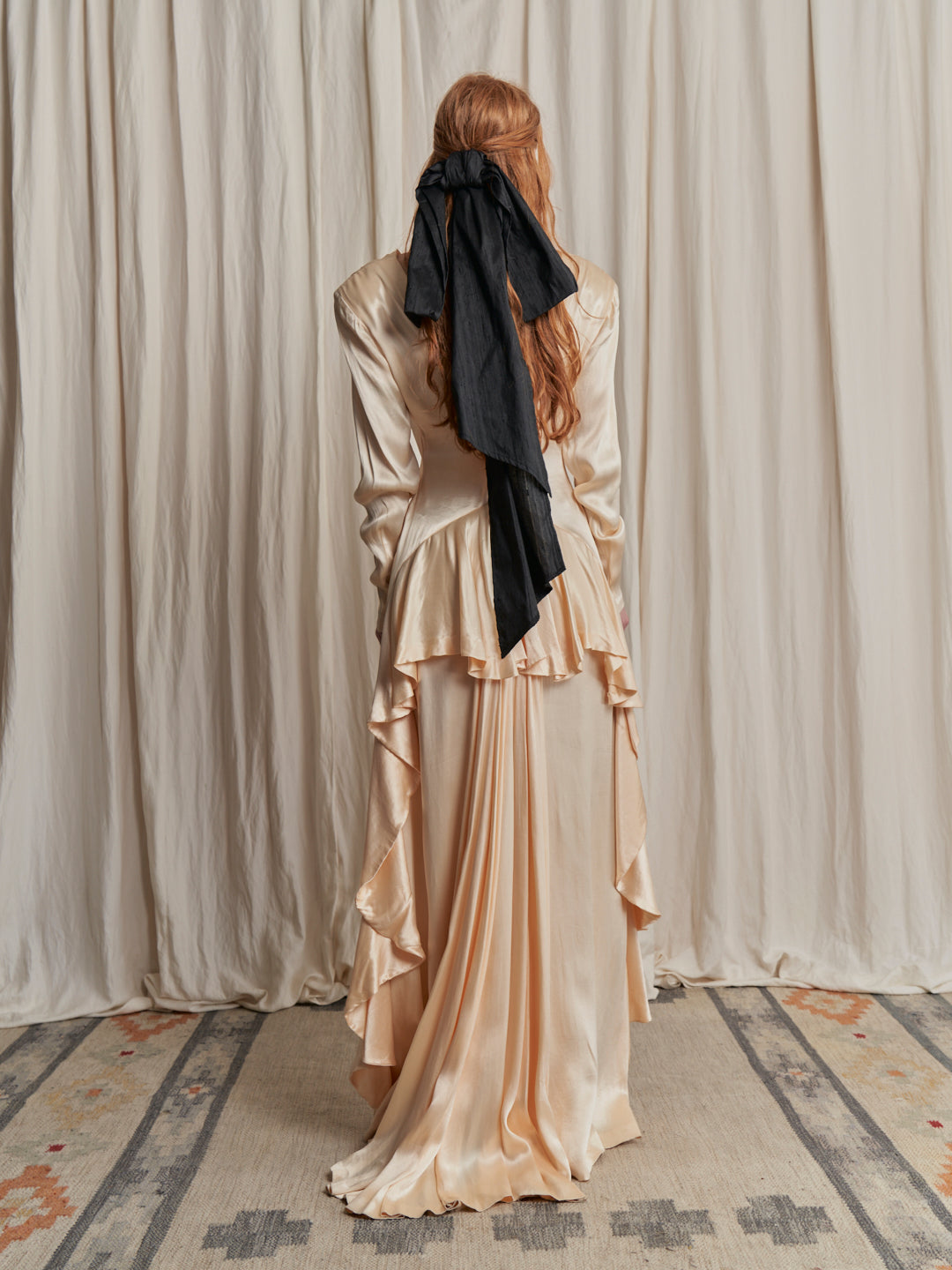 Abito da Sposa anni 40 in raso di seta