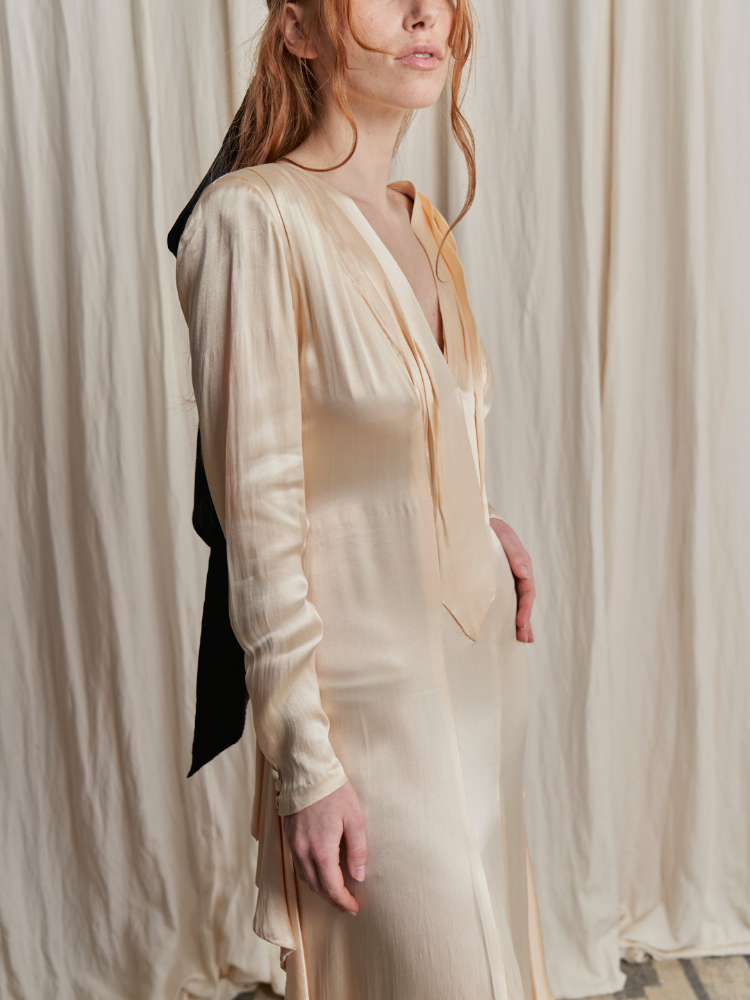 Abito da Sposa anni 40 in raso di seta
