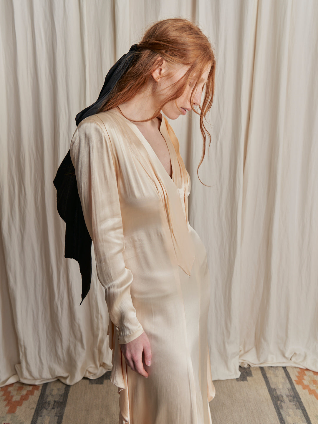 Abito da Sposa anni 40 in raso di seta
