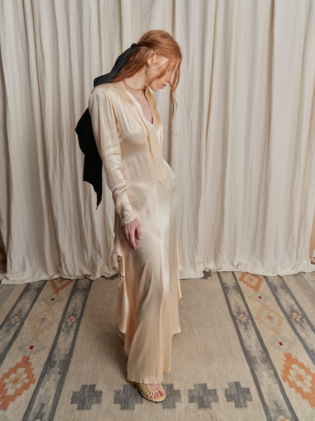 Abito da Sposa anni 40 in raso di seta