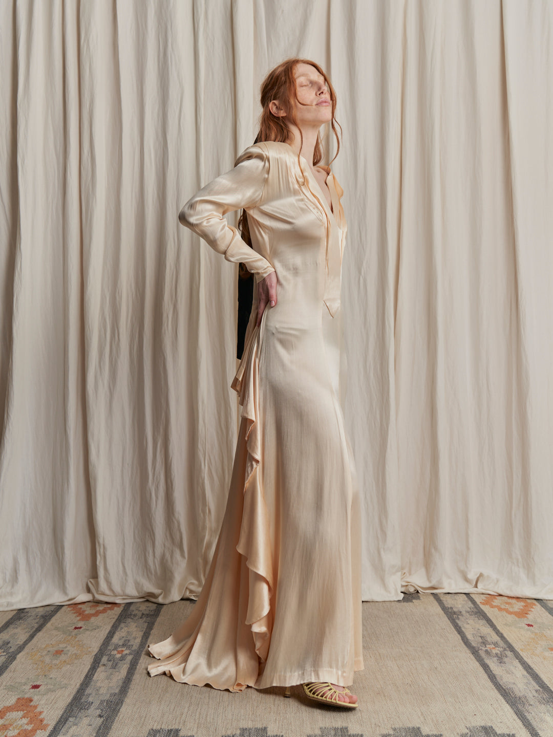 Abito da Sposa anni 40 in raso di seta