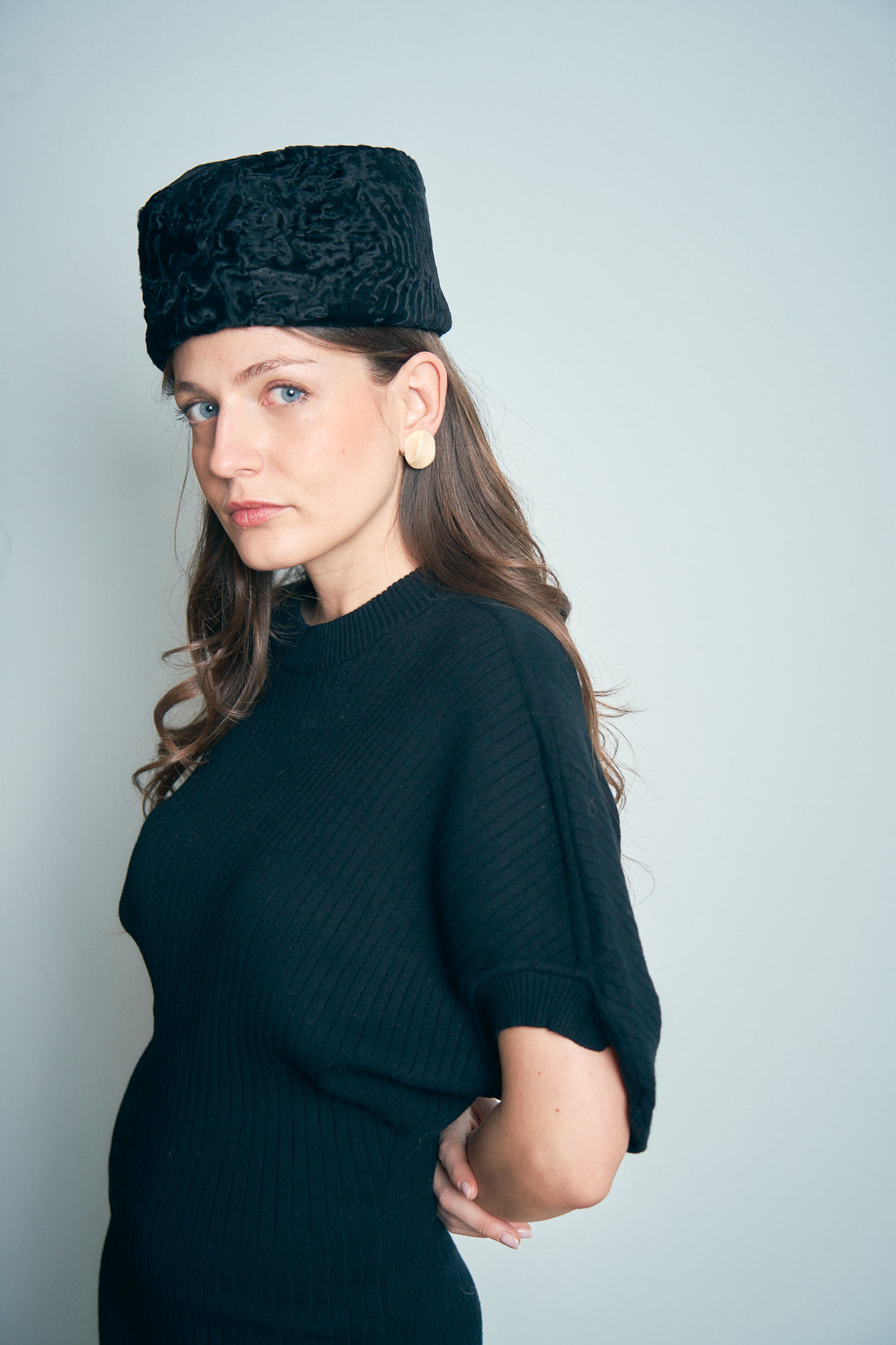 Abito in maglia a coste firmato Sportmax elasticizzato