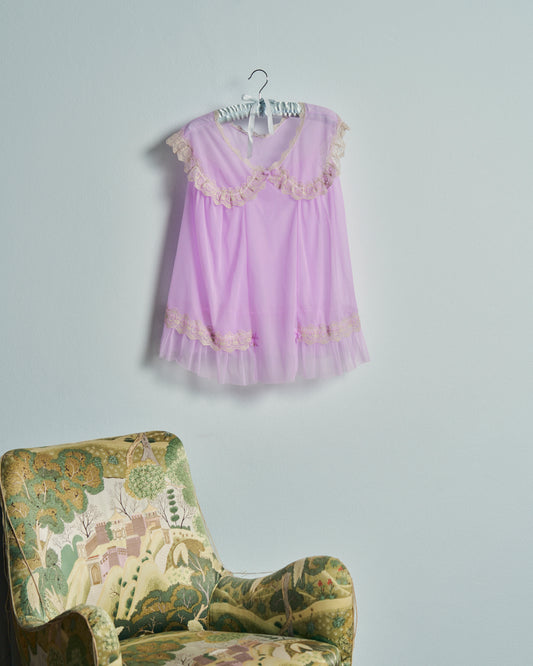 Babydoll anni 60 in rayon lilla
