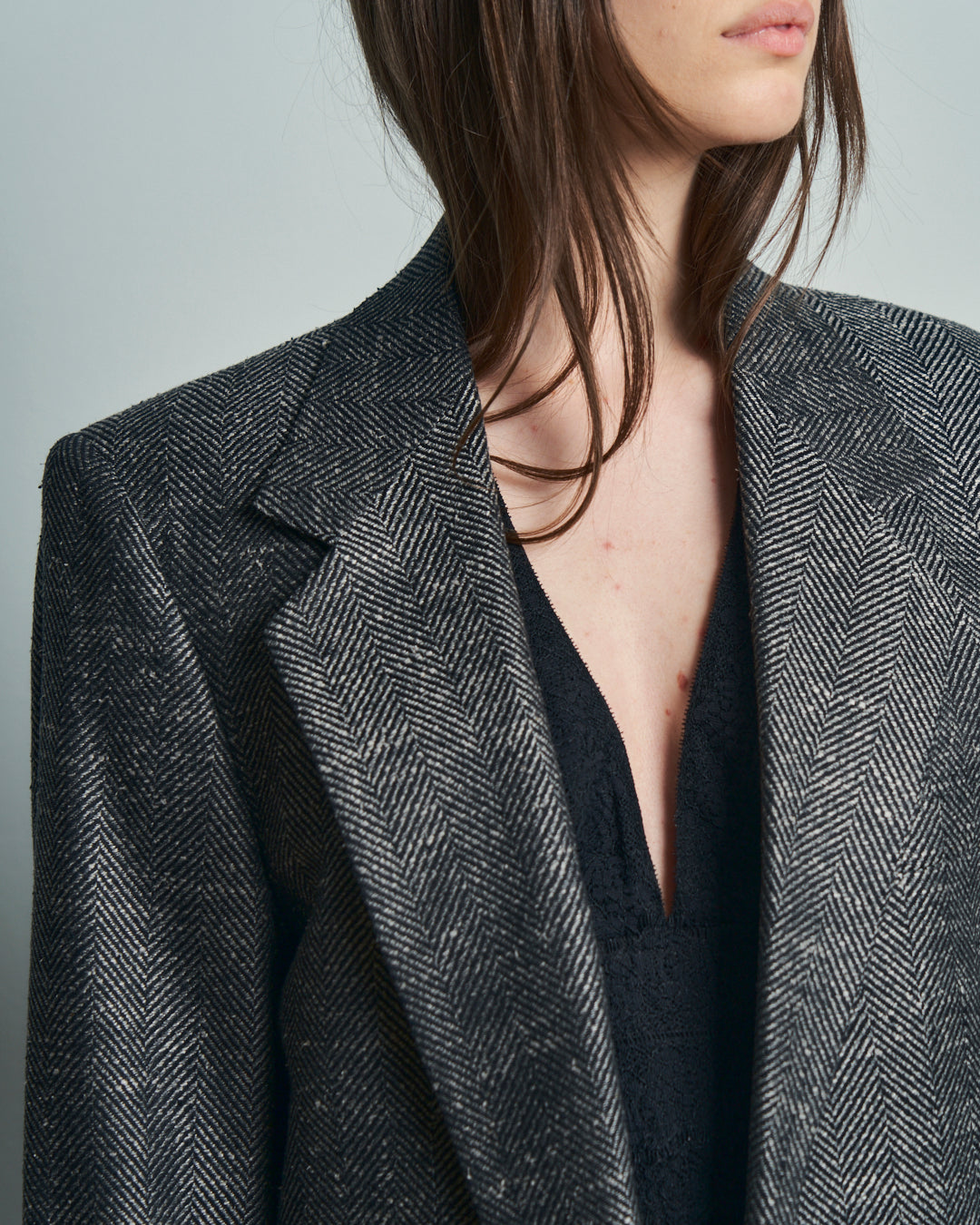 Blazer In pura seta spigata maschile Paco Rabanne