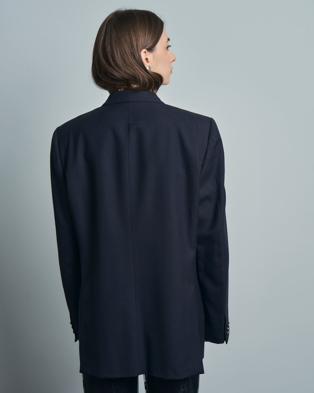 Blazer maschile Yves Saint Laurent doppio petto con doppio spacco