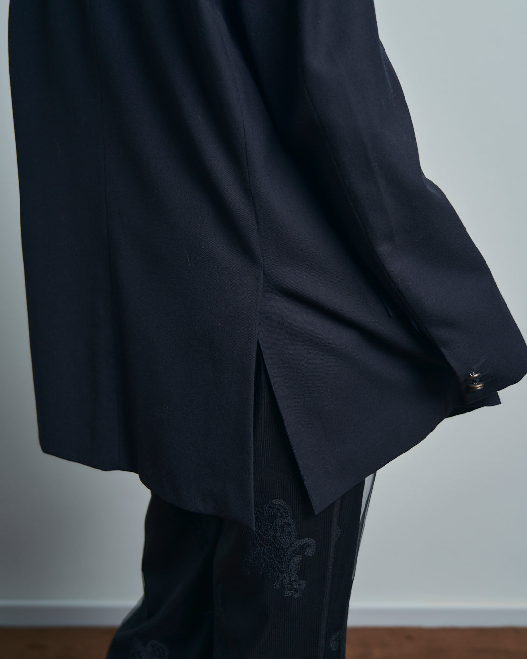 Blazer maschile Yves Saint Laurent doppio petto con doppio spacco