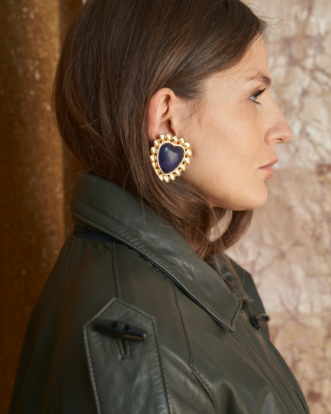 Orecchini a clip a cuore