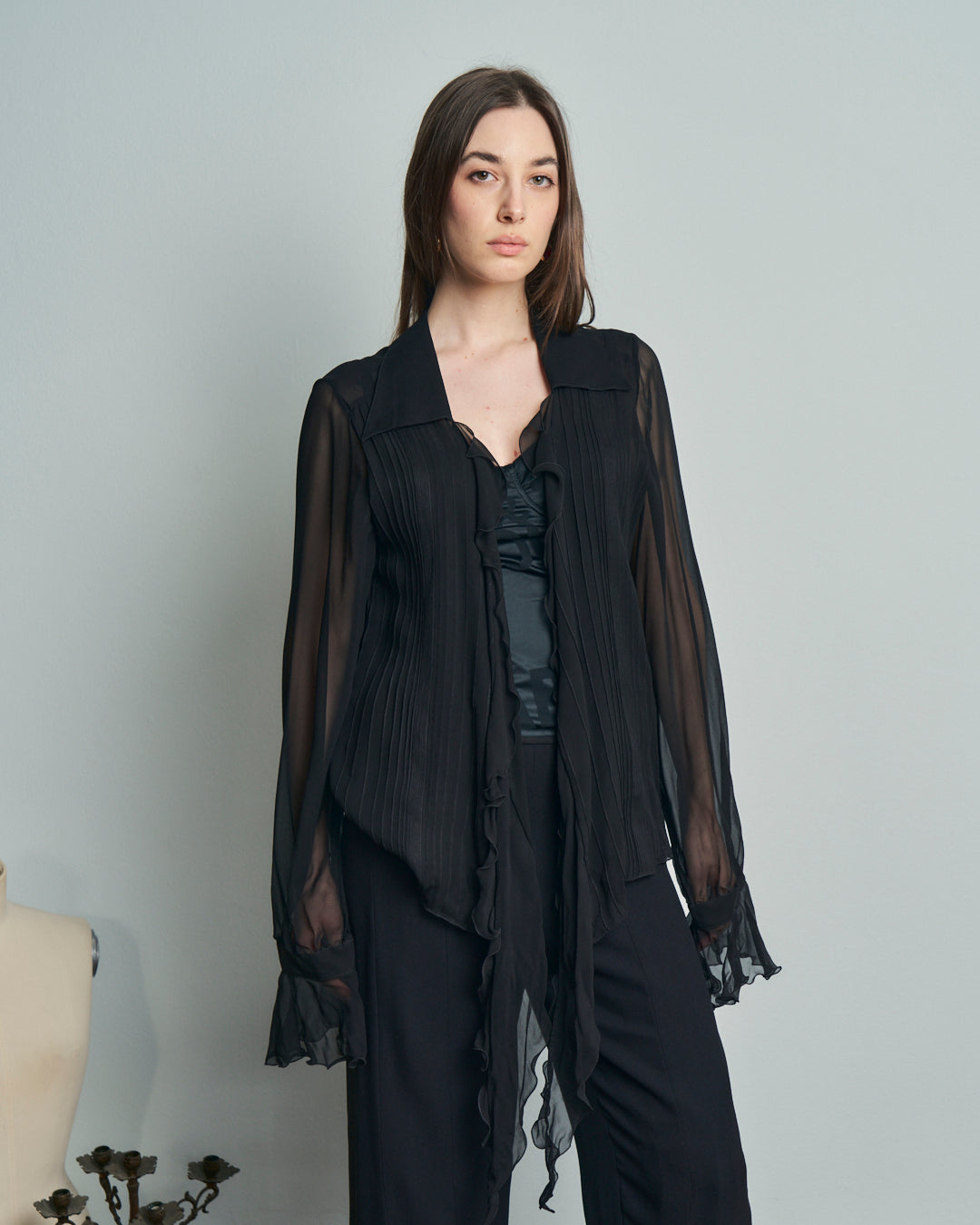 Camicia sartoriale anni 90 in pura seta, mai indossata