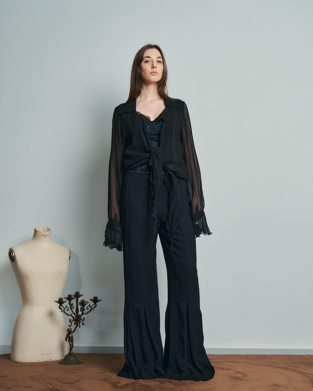 Camicia sartoriale anni 90 in pura seta, mai indossata