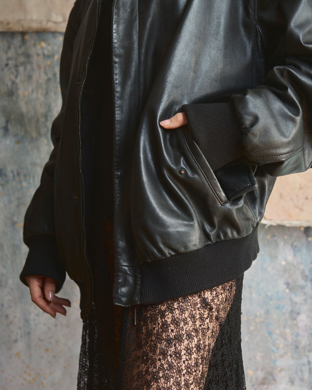 Bomber nero vintage