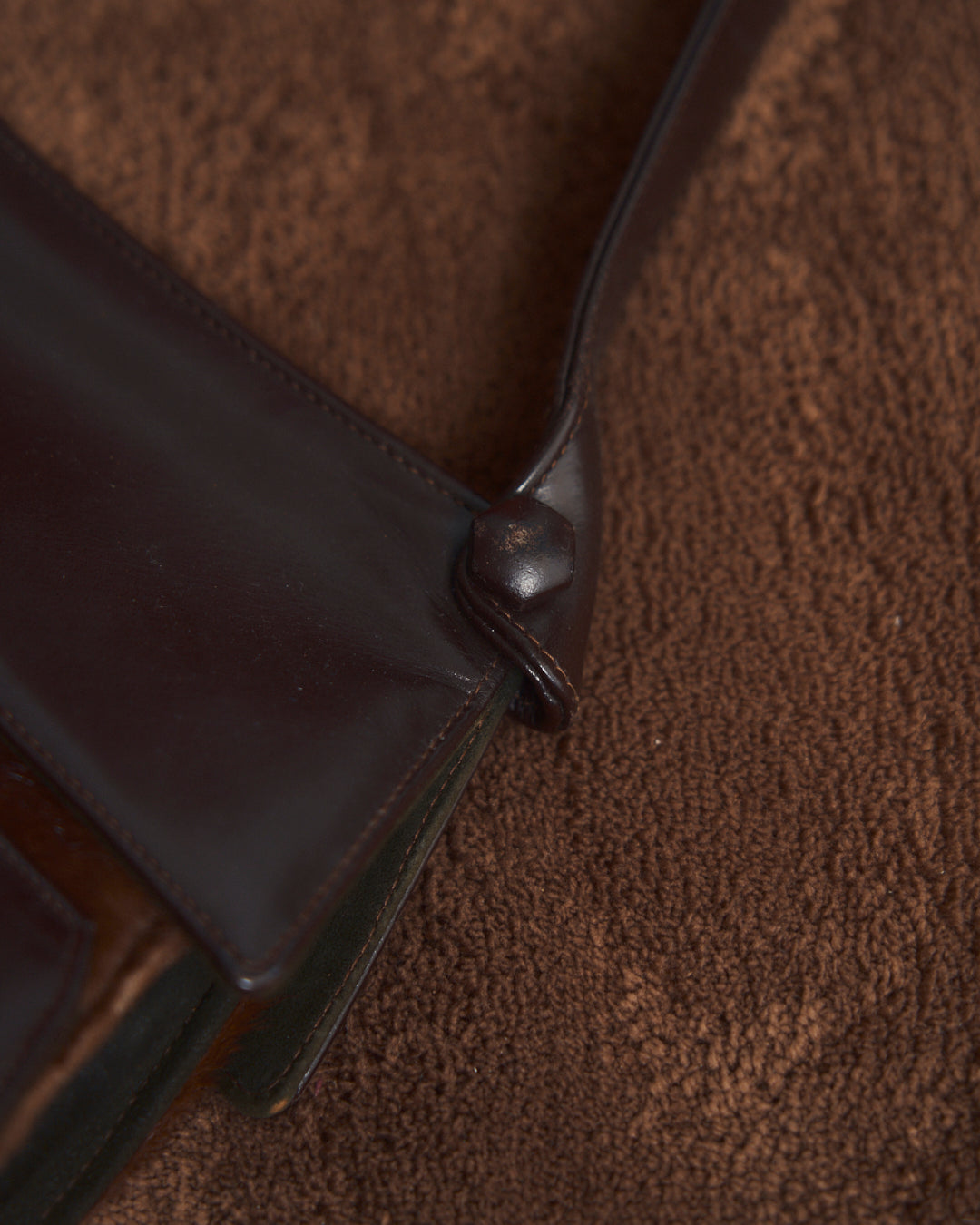 Borsa in cavallino e pelle anni 60 made in Italy originale.