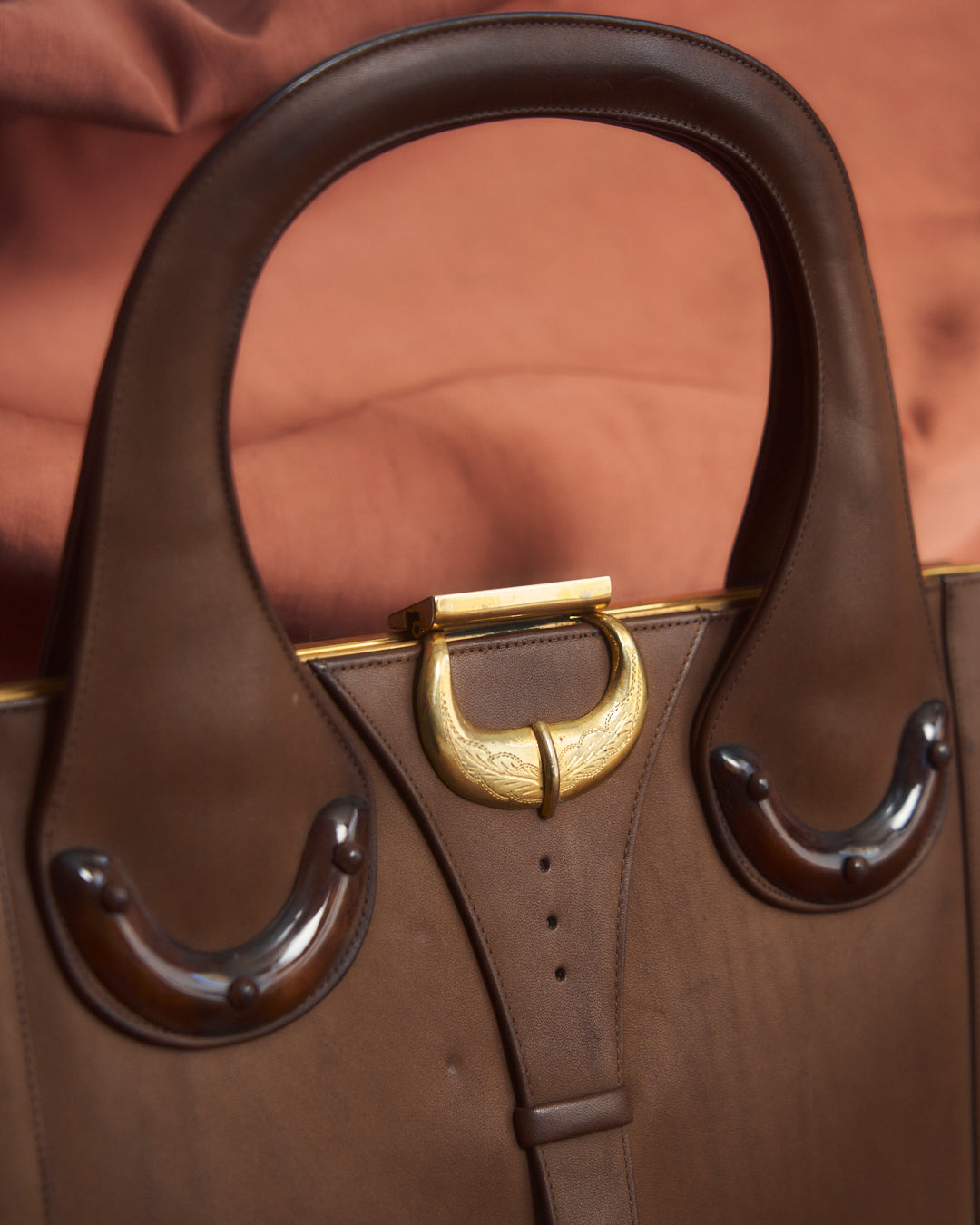 Borsa anni 60 in pelle made in Italy