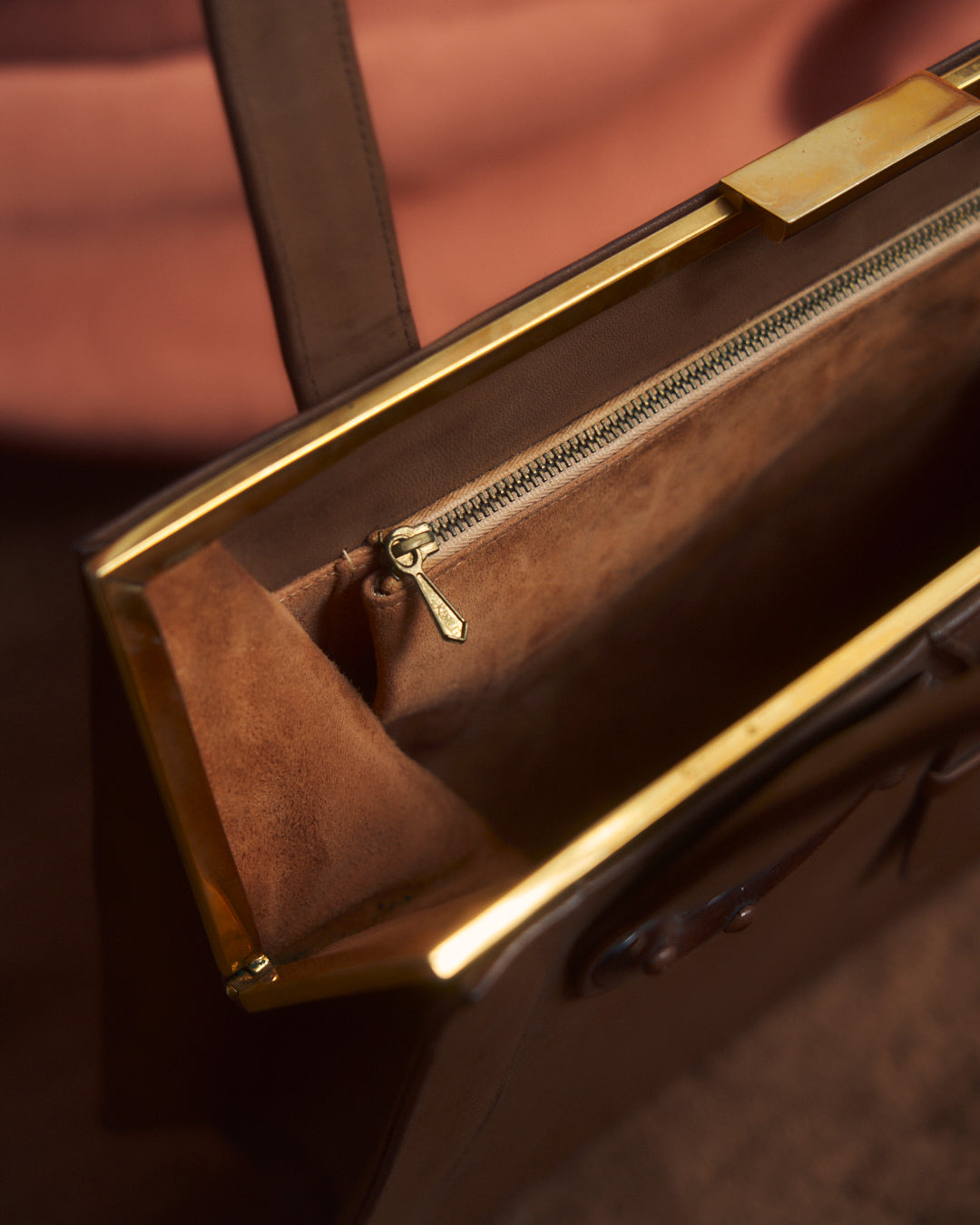 Borsa anni 60 in pelle made in Italy