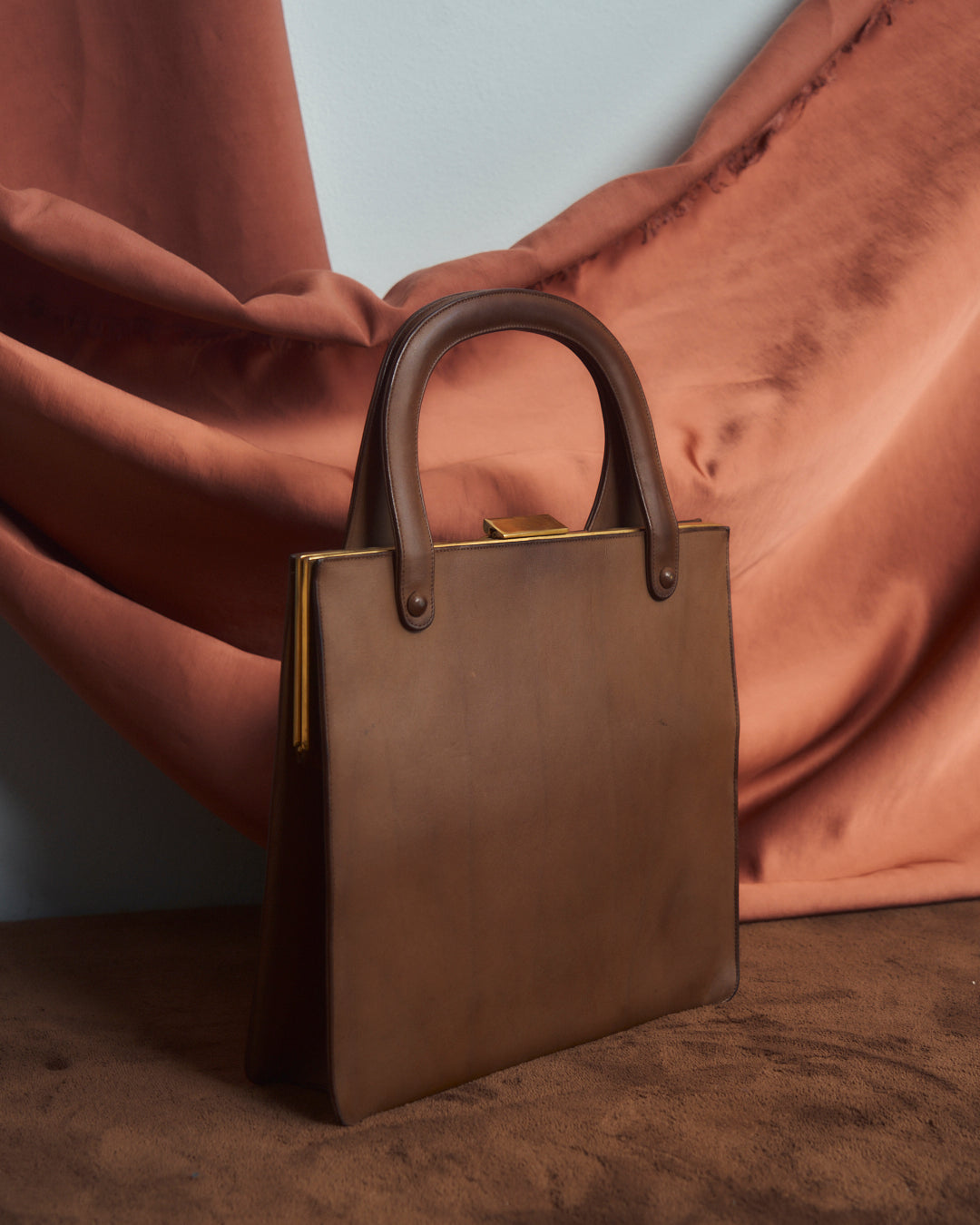 Borsa anni 60 in pelle made in Italy