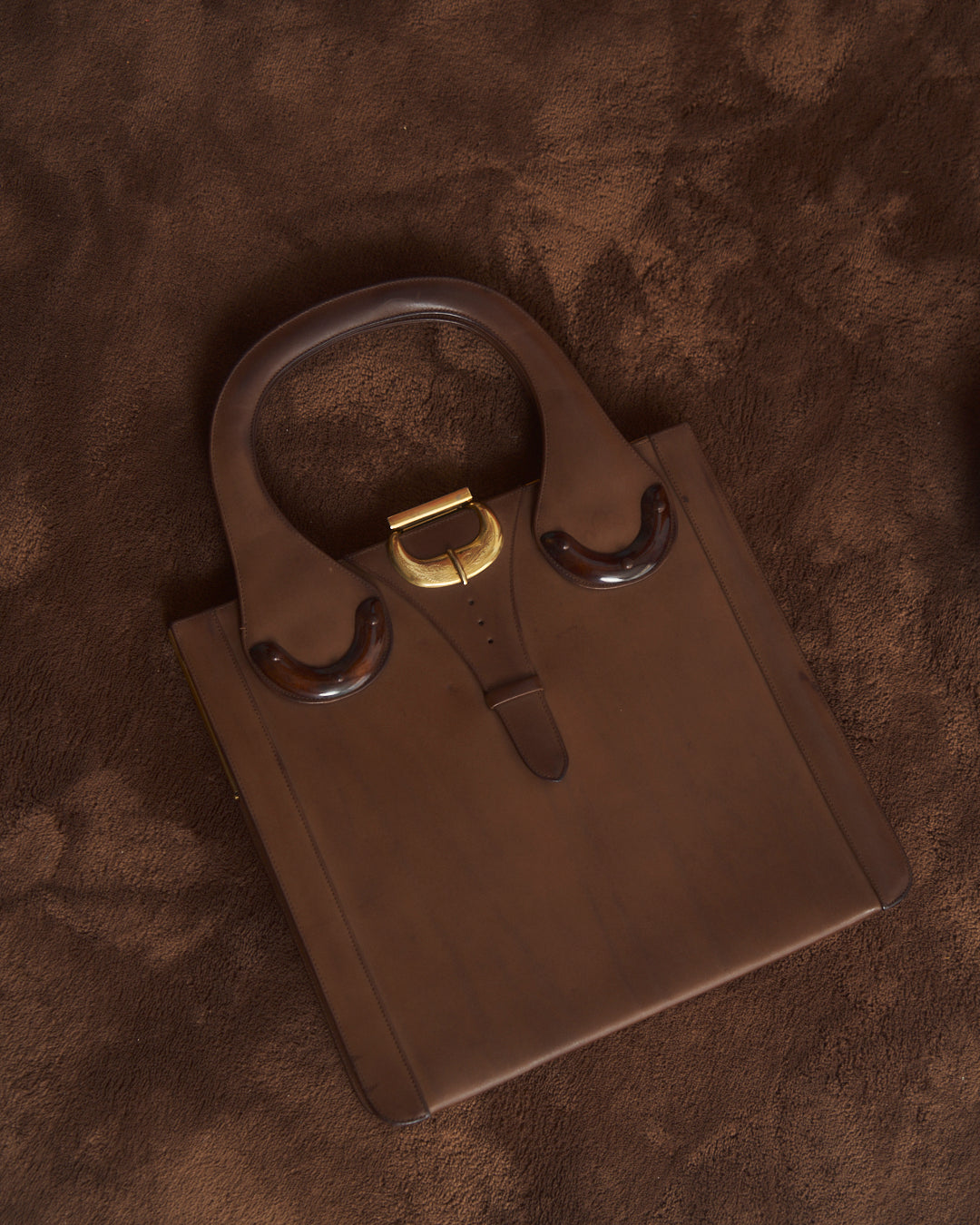 Borsa anni 60 in pelle made in Italy