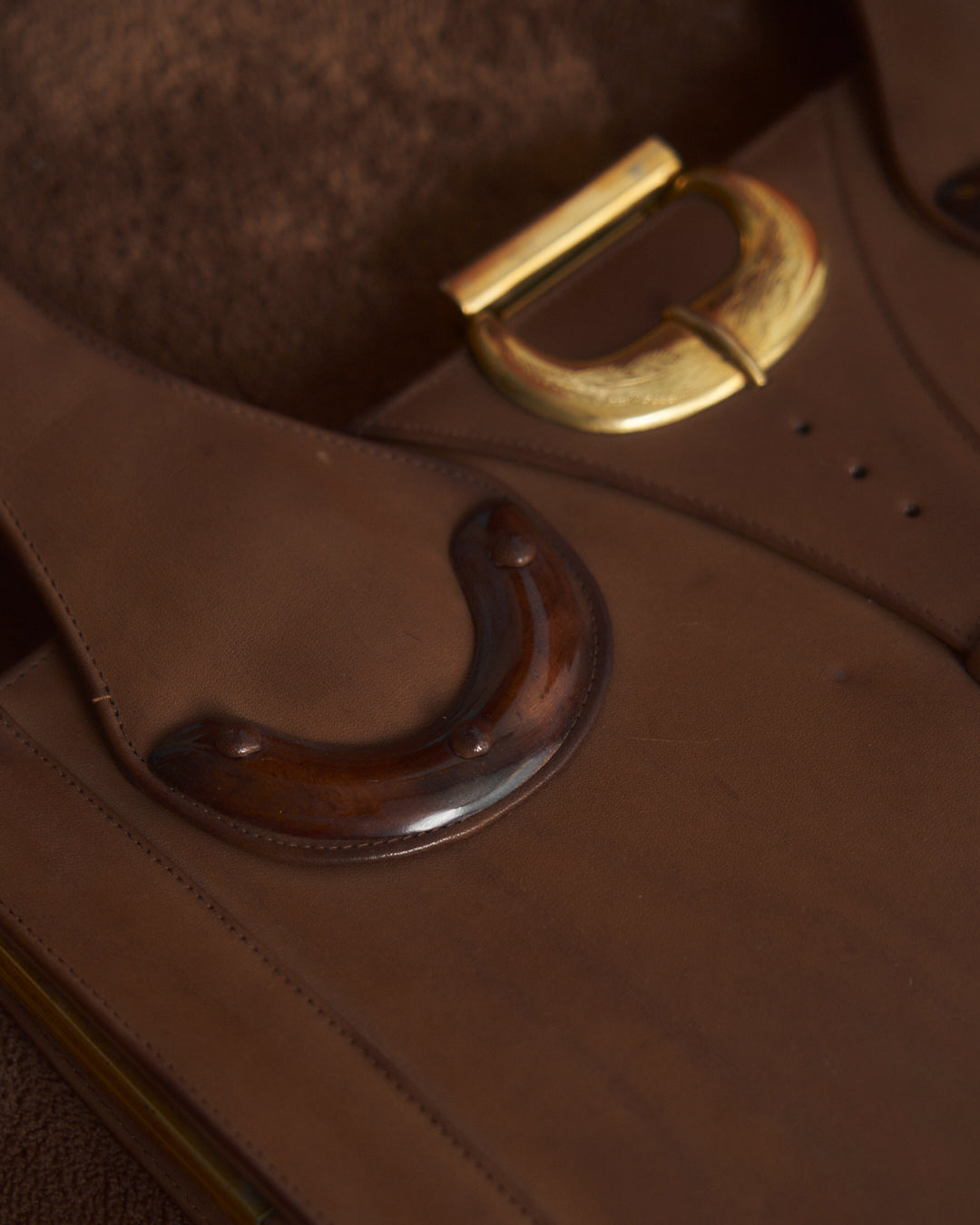 Borsa anni 60 in pelle made in Italy