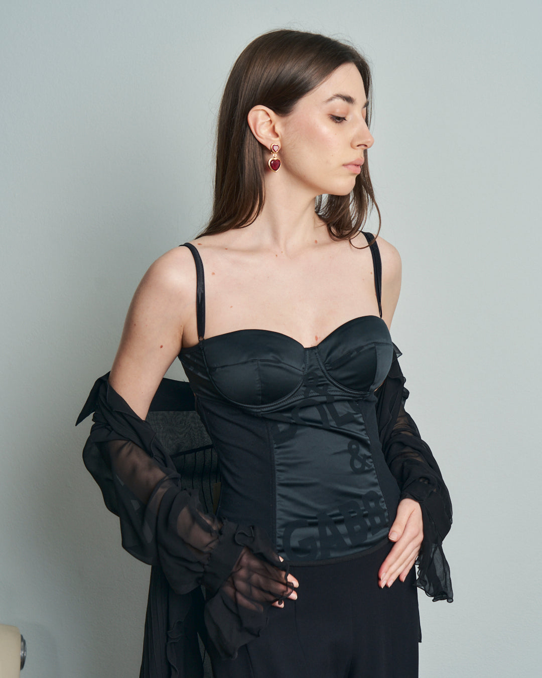 Bustino Lingerie Dolce&Gabbana con coppe in raso