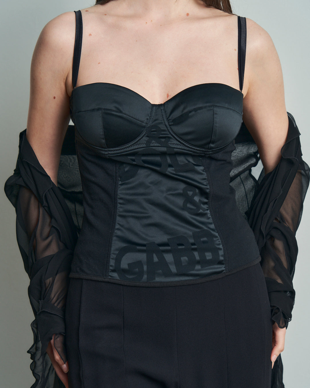 Bustino Lingerie Dolce&Gabbana con coppe in raso